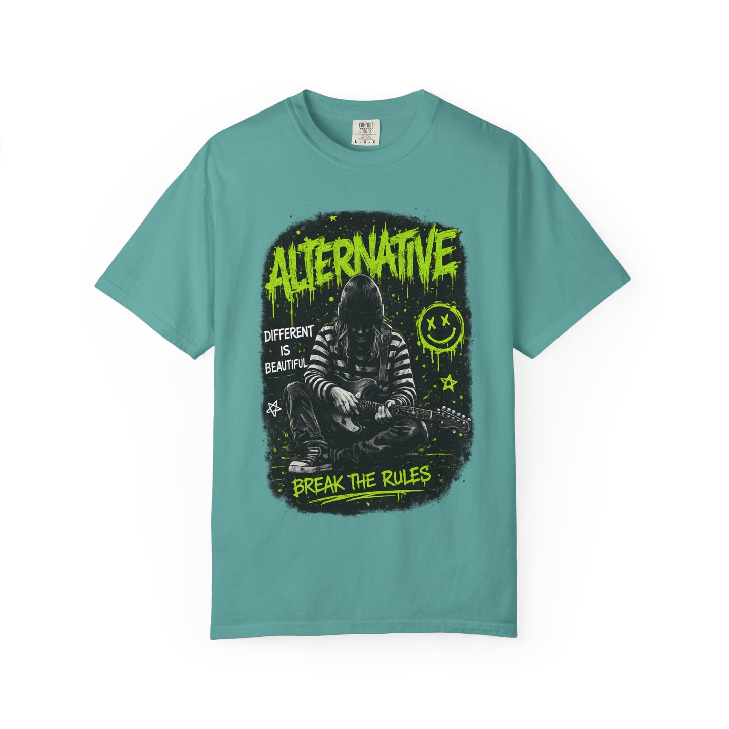 Alternative 'Break the Rules' Music Graphic T-Shirt