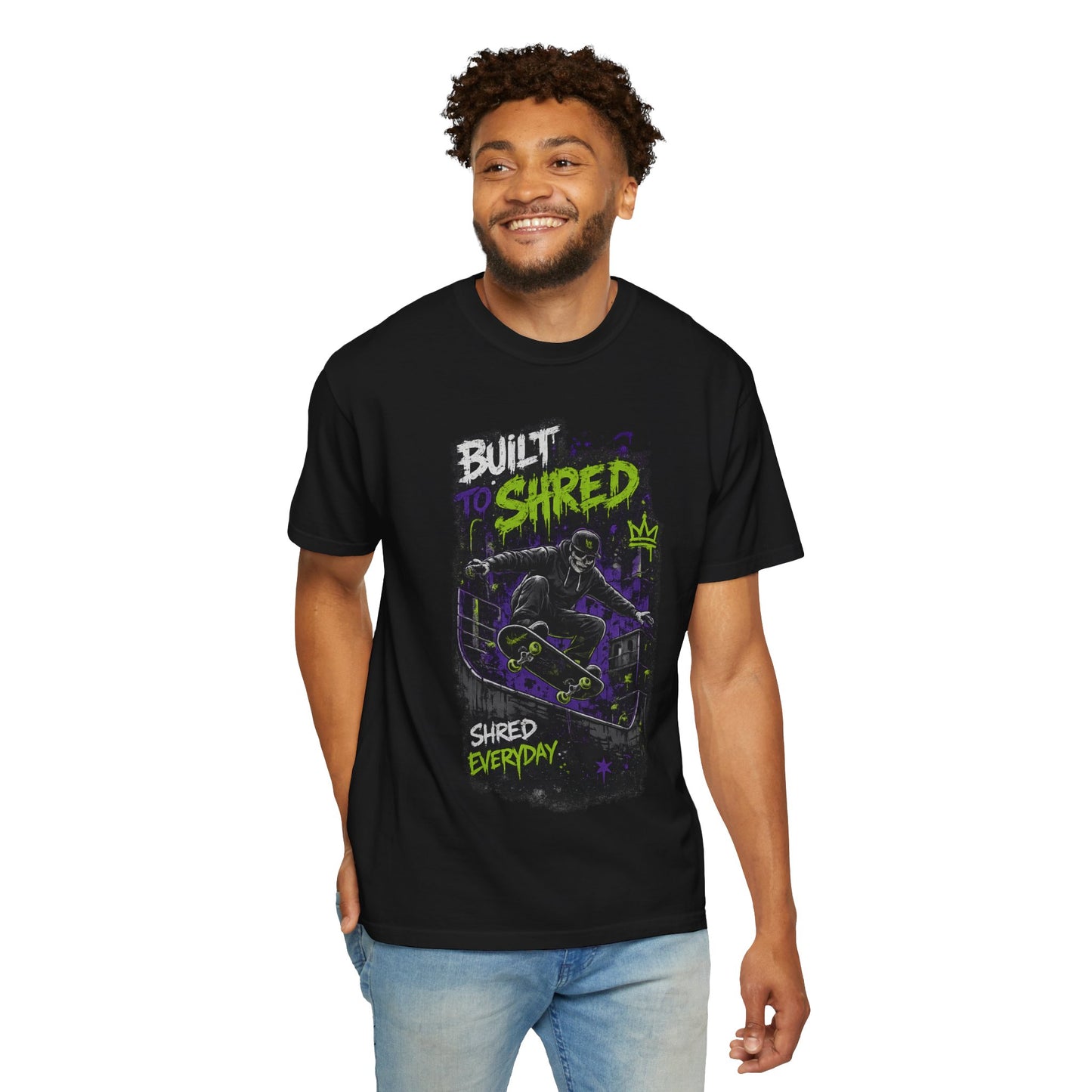 Built to Shred Skateboard T-Shirt — "Shred Everyday" Graphic Tee