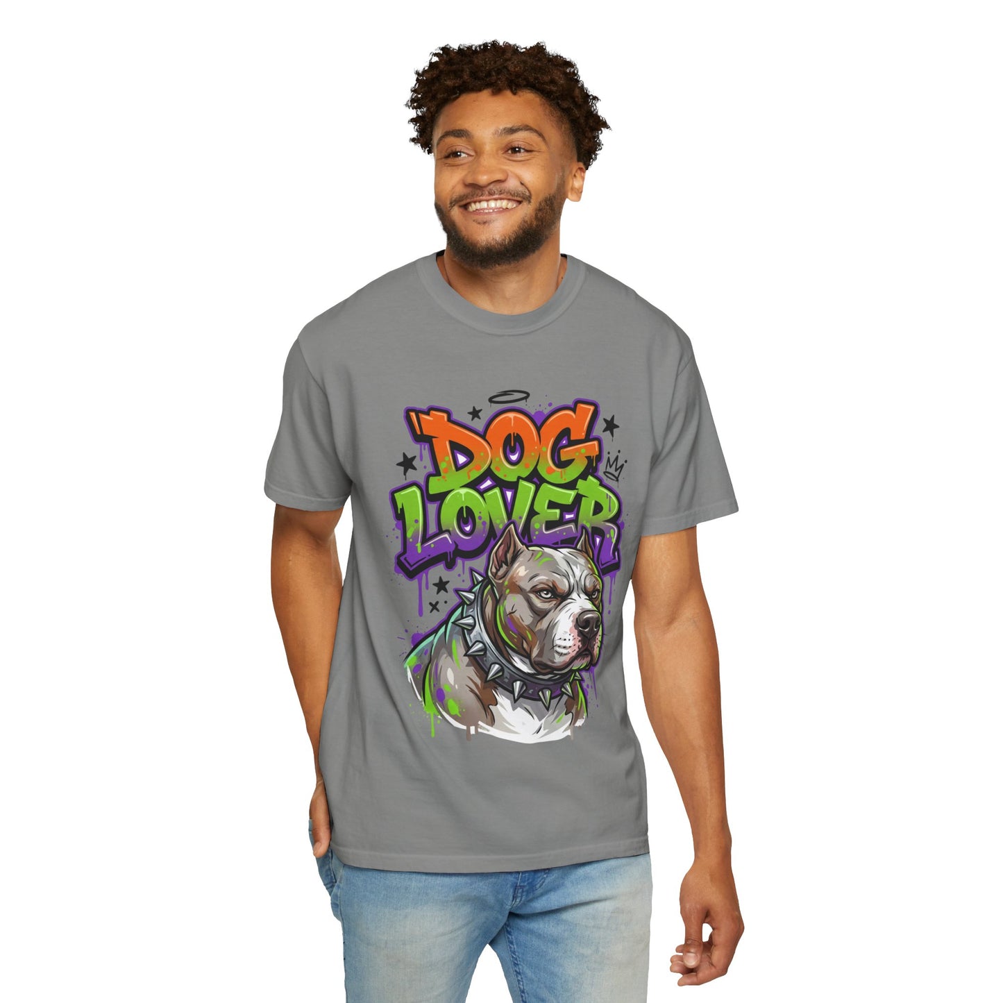 Dog Lover T-Shirt — Urban Graffiti Pitbull Tee