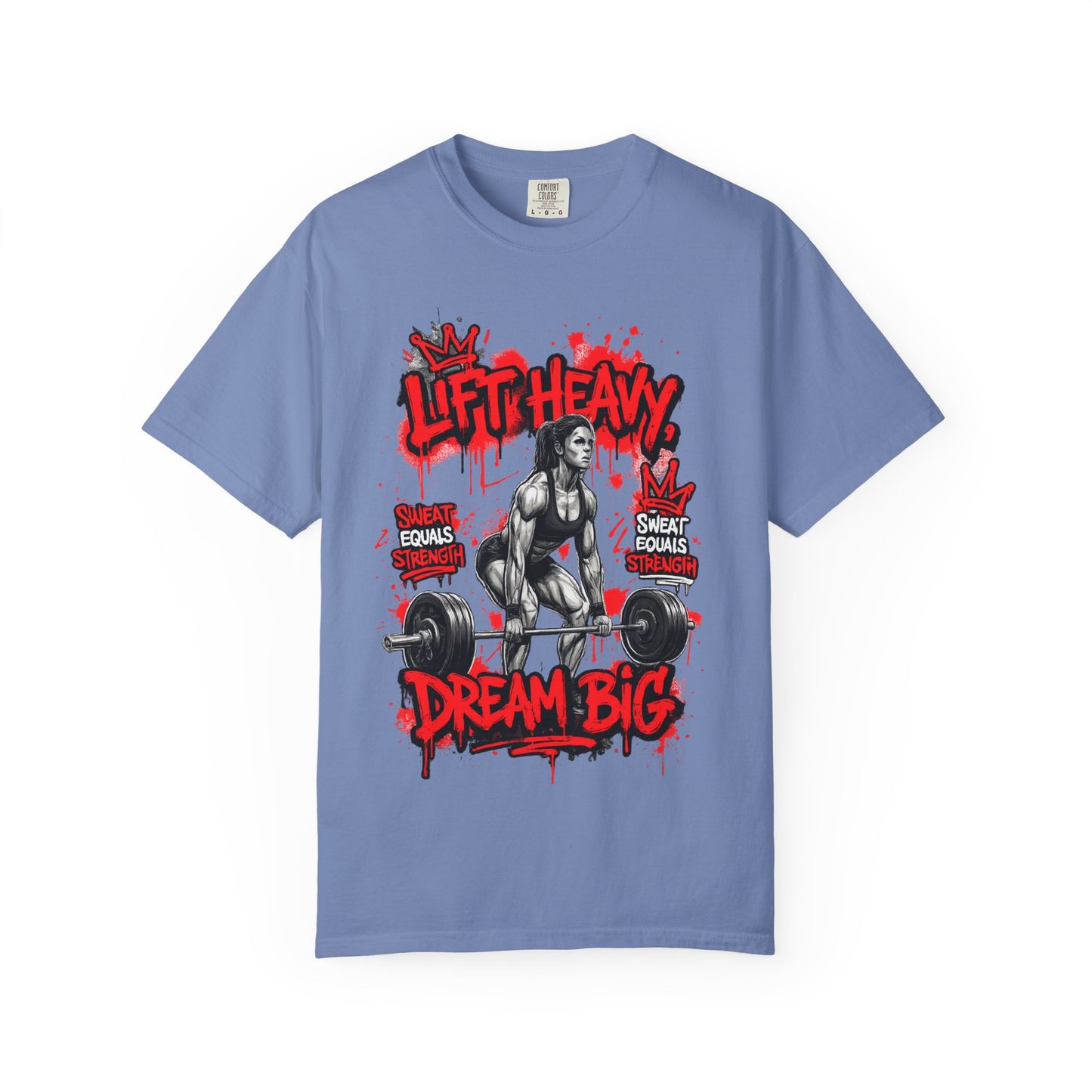 Lift Heavy Dream Big T-shirt | Female Deadlift Weightlifting Design