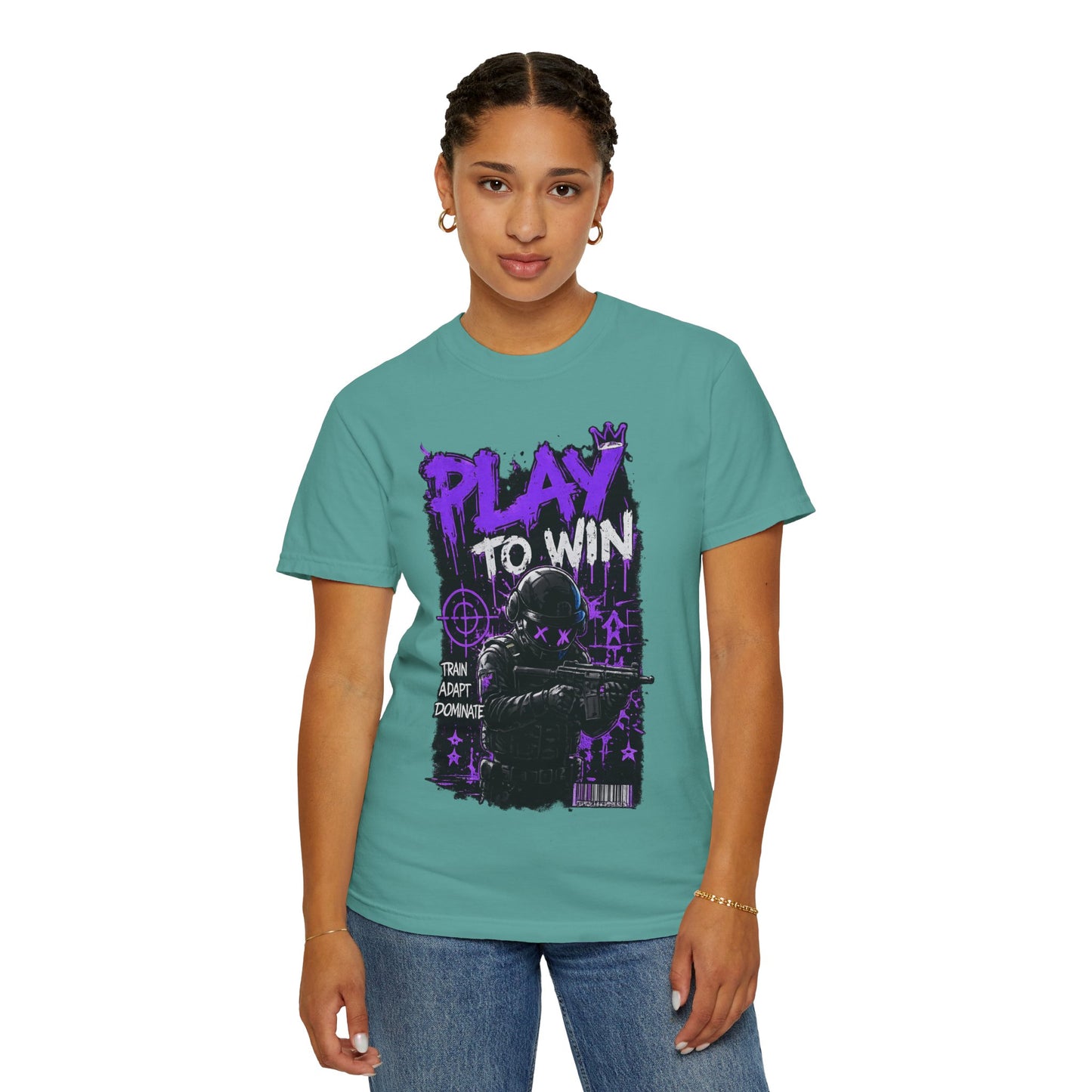 Play to Win Graphic T-Shirt — Gamer Tactical Design