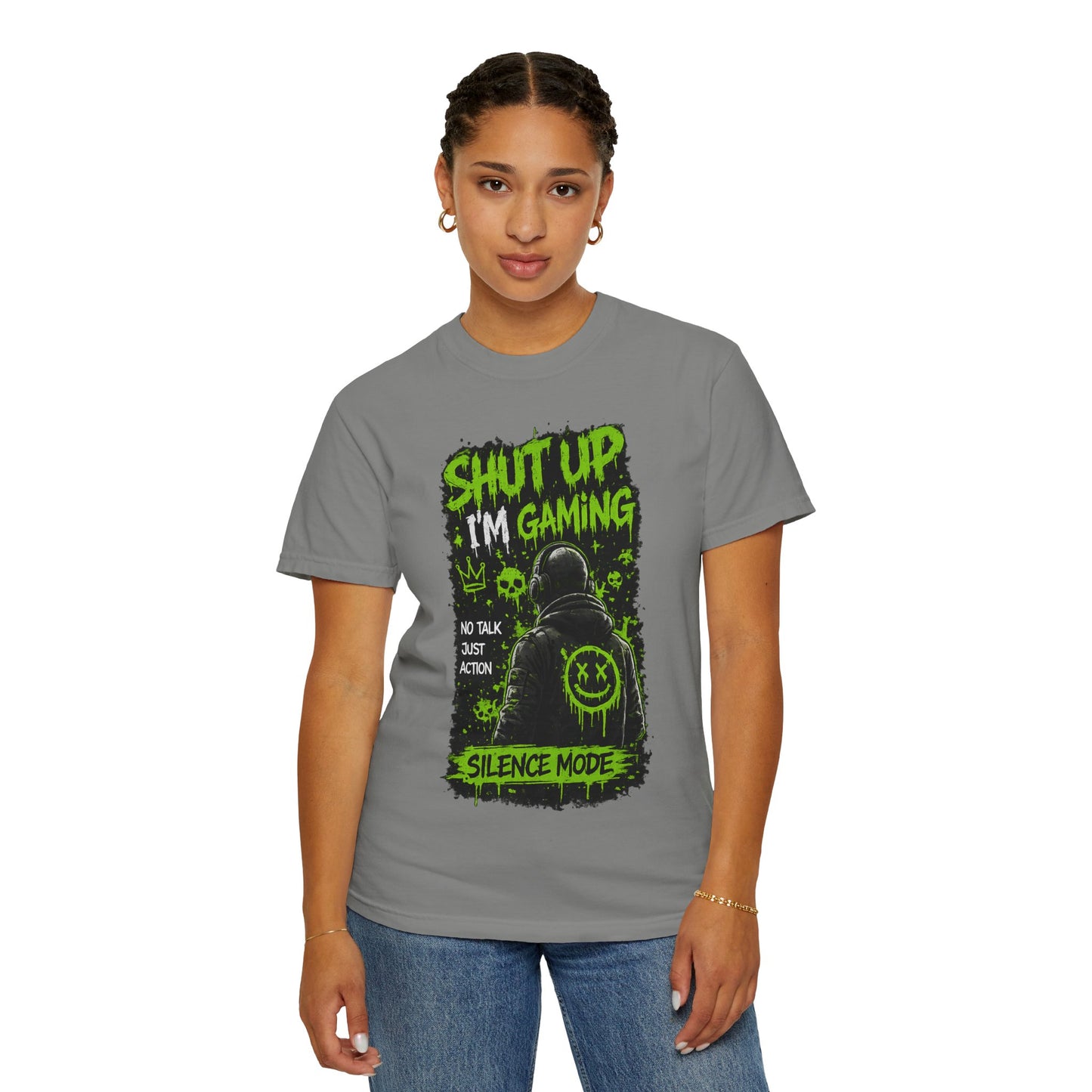 Shut Up I'm Gaming T-Shirt — 'Silence Mode' Gamer Graphic Tee