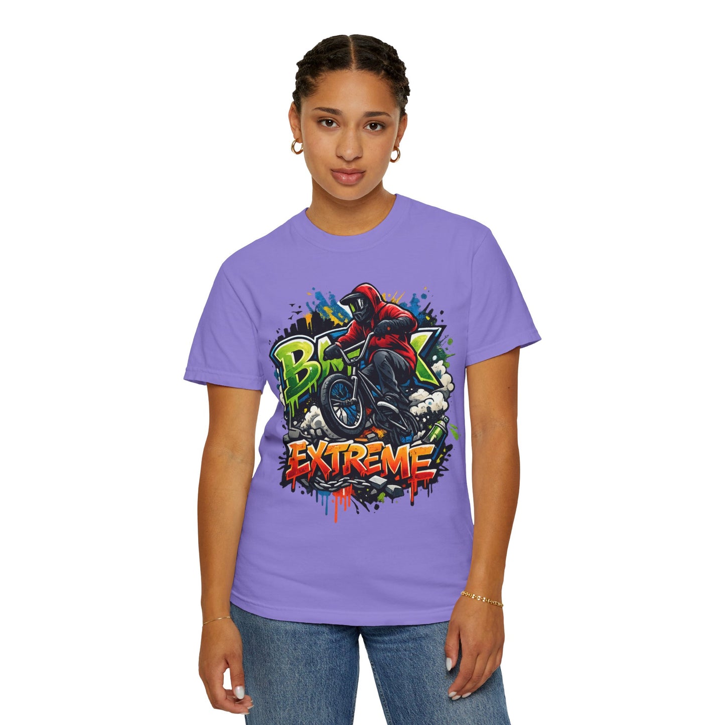 Extreme BMX Rider T-Shirt — Graffiti Stunt Bike Tee