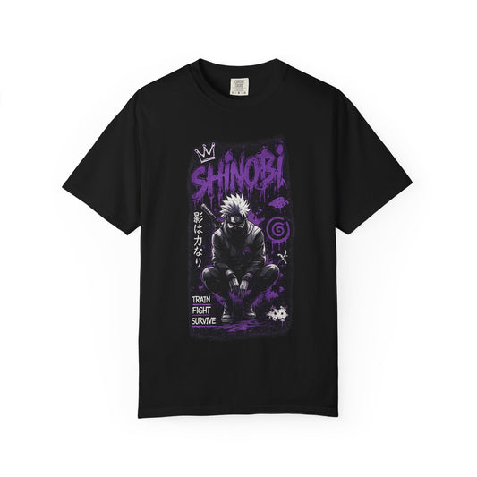 Shinobi Graphic T-Shirt — Ninja Anime Tee (Train Fight Survive)