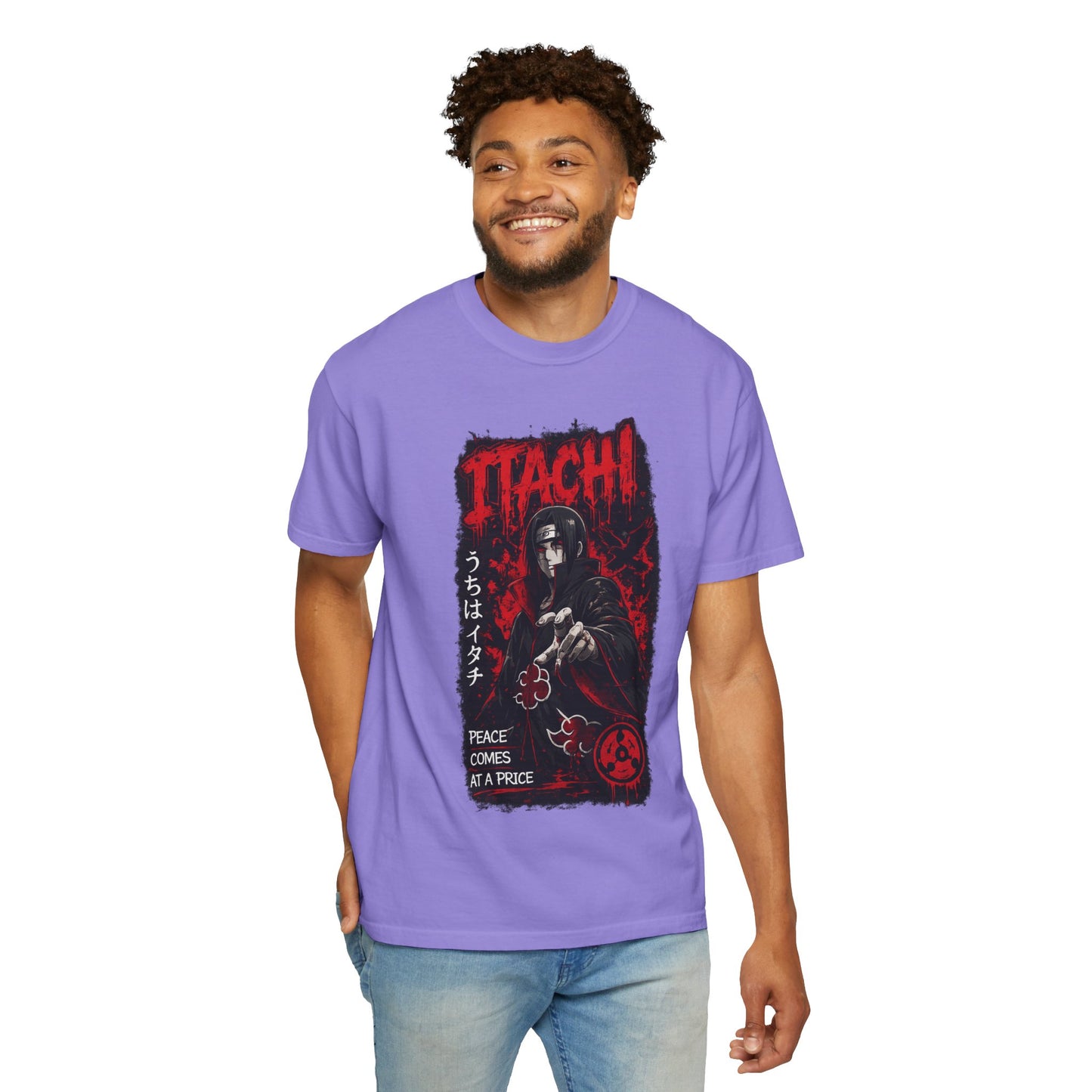 Itachi Graphic T-Shirt — Anime Villain Illustration "Peace Comes at a Price"