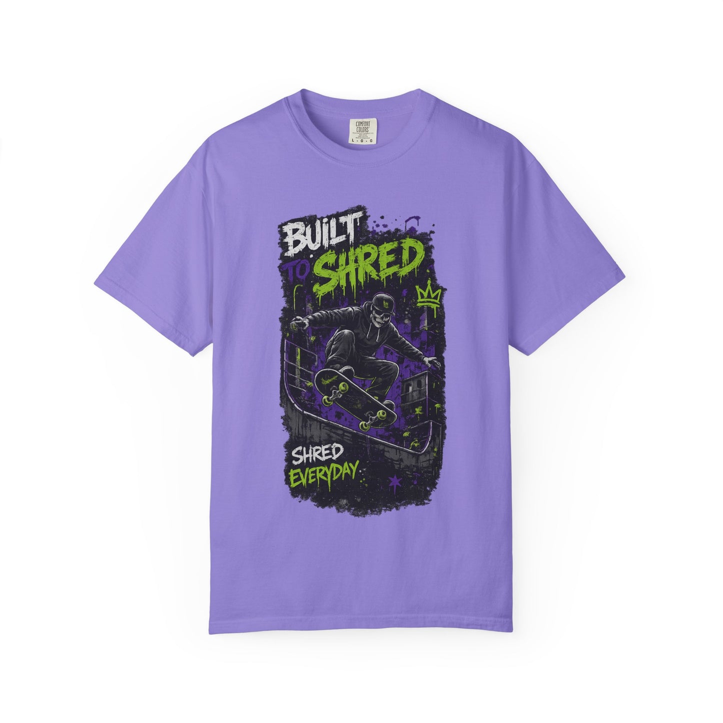Built to Shred Skateboard T-Shirt — "Shred Everyday" Graphic Tee