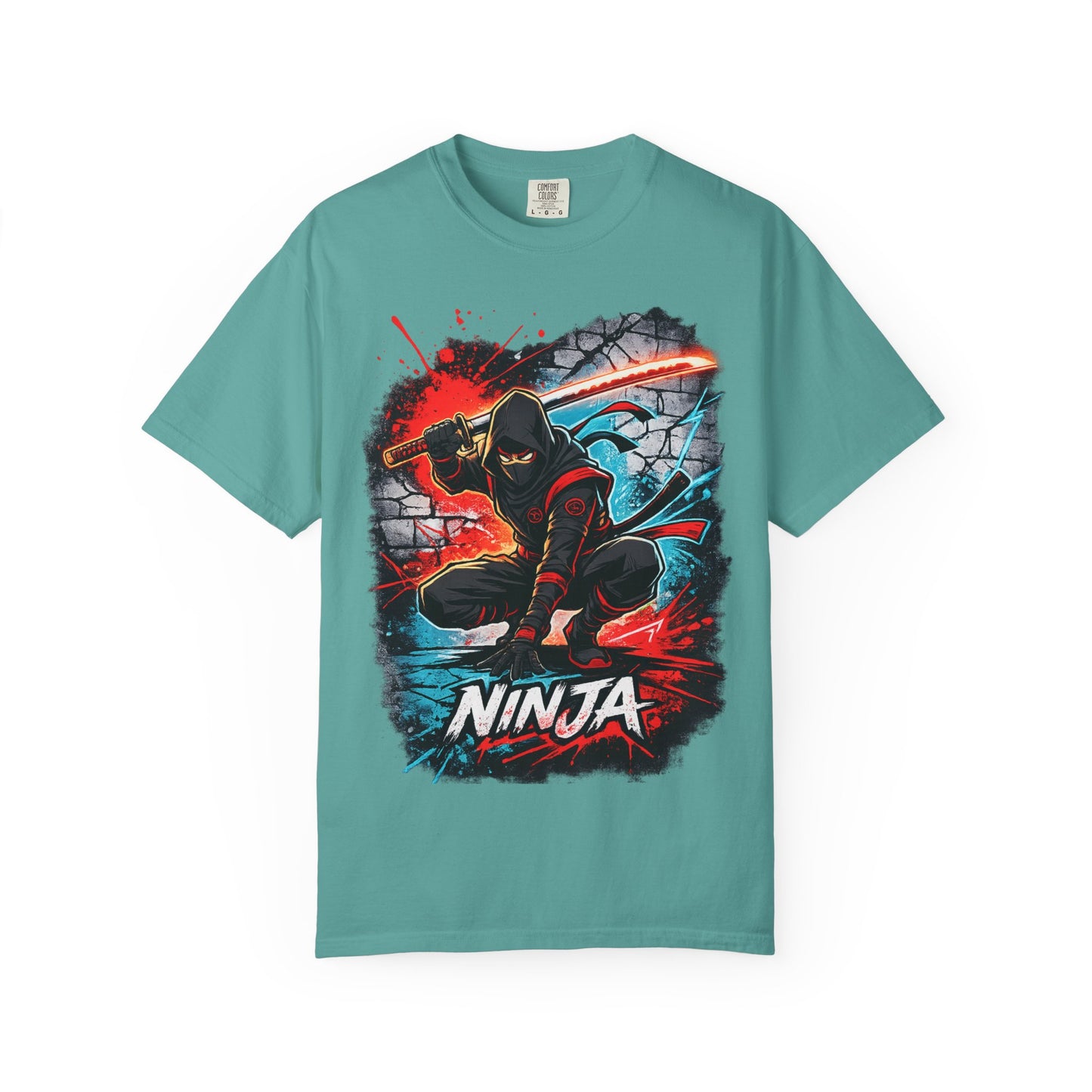 Ninja Graphic T-Shirt — Bold Samurai Night Warrior Tee