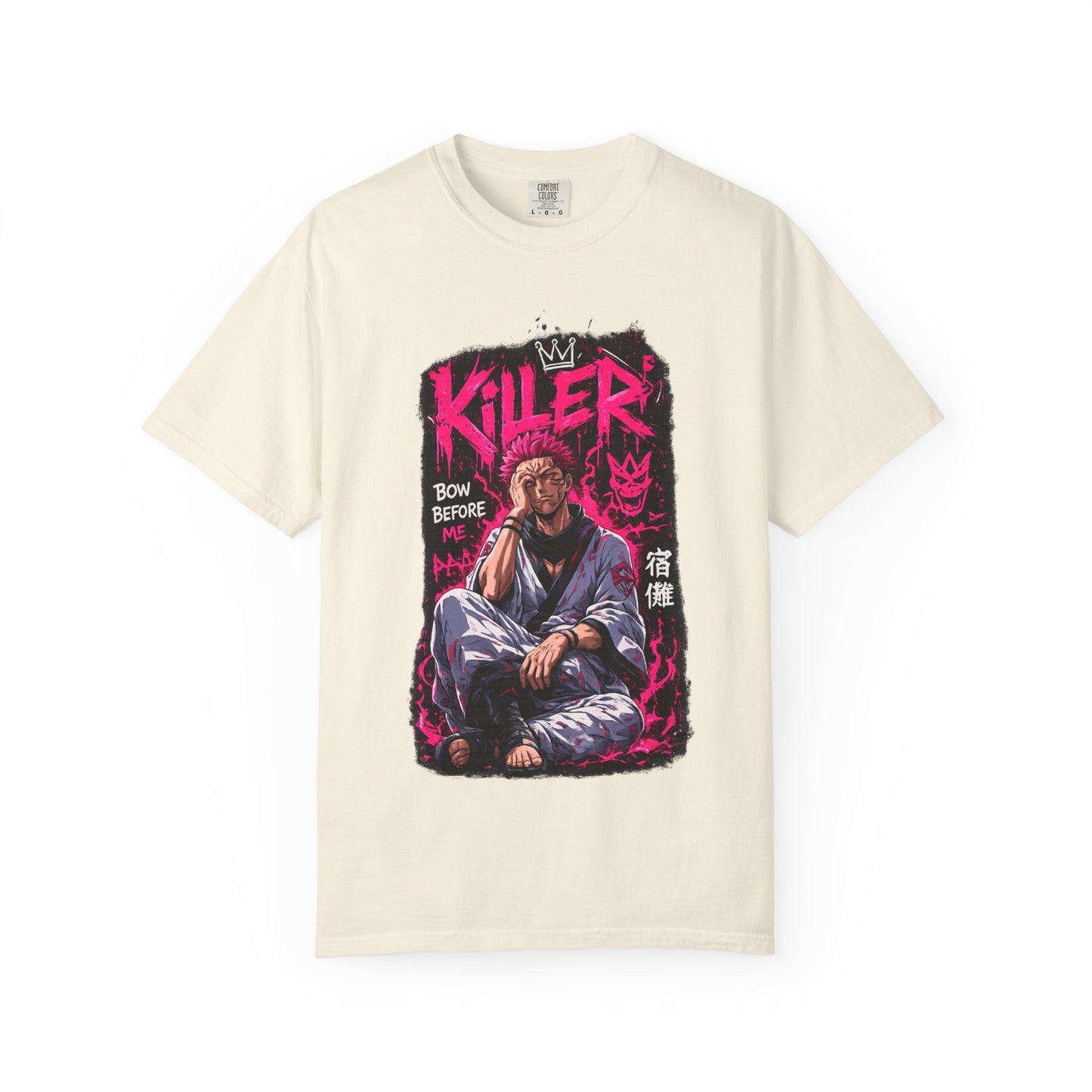 Killer Streetwear T-Shirt — 'Bow Before Me' Anime Graphic Tee