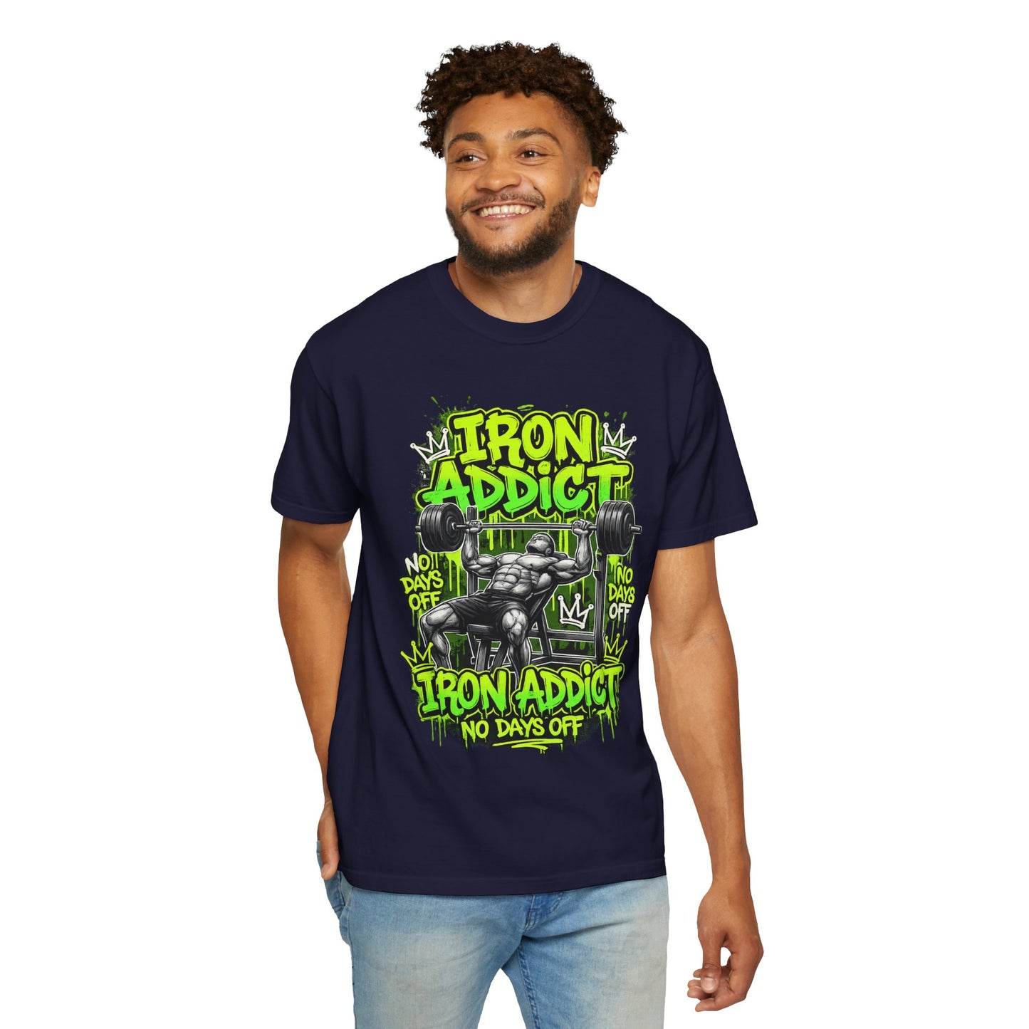 Iron Addict weightlifting graphic tee | T-Shirt