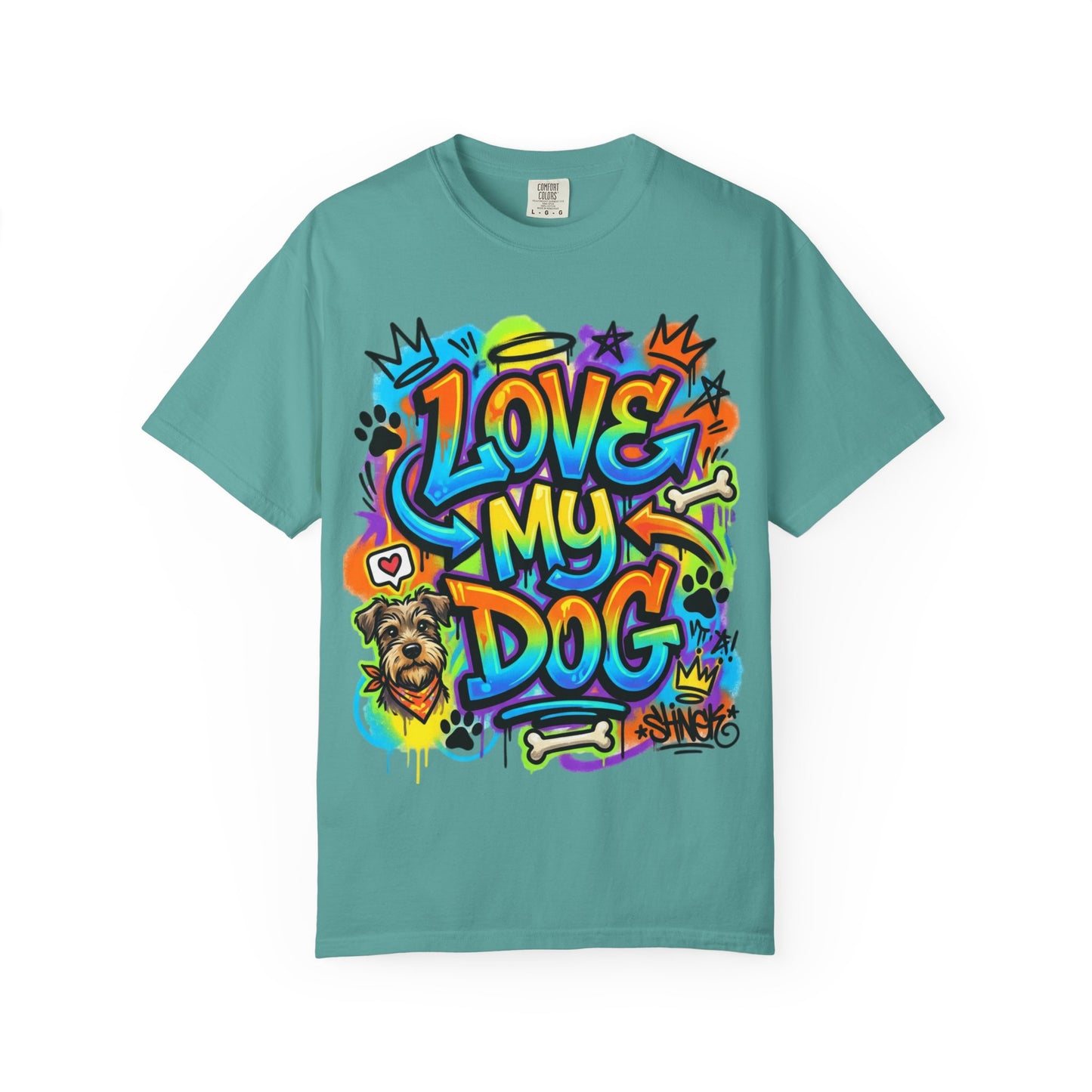 Love My Dog Graffiti T-Shirt