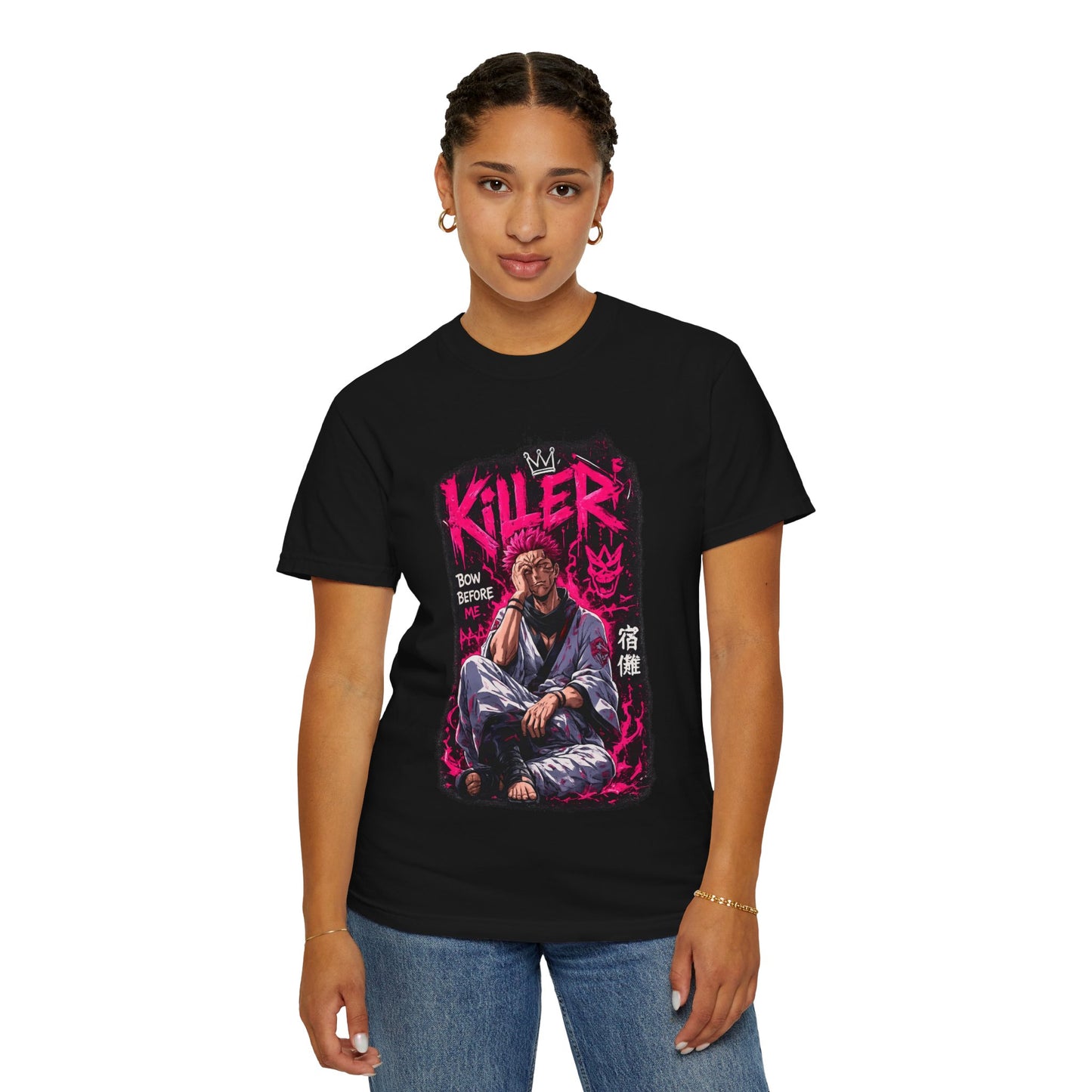 Killer Streetwear T-Shirt — 'Bow Before Me' Anime Graphic Tee