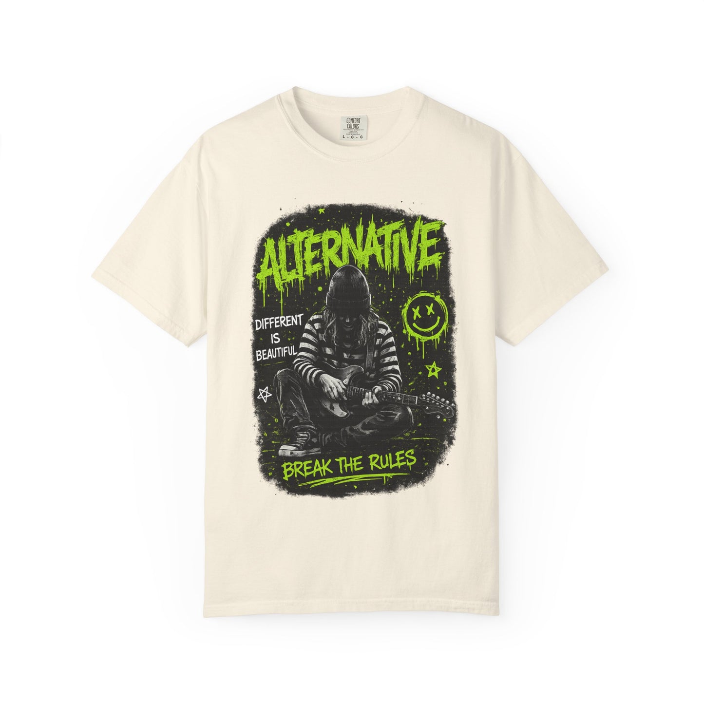 Alternative 'Break the Rules' Music Graphic T-Shirt