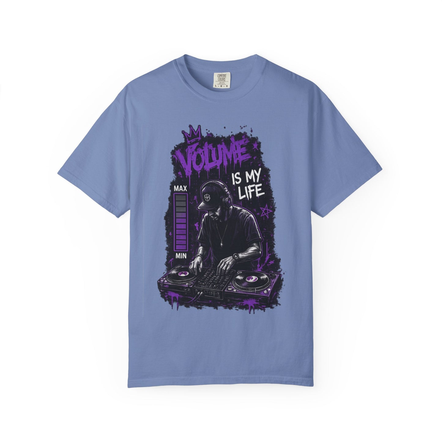 Volume Is My Life DJ T‑Shirt — Graphic Turntable Tee for Music Lovers