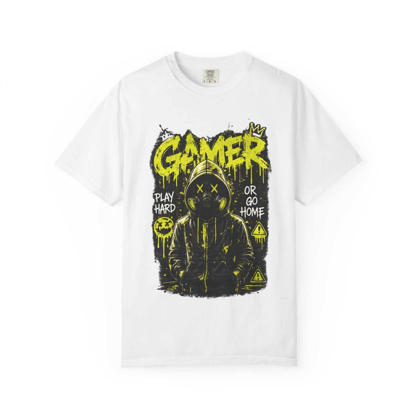 Gamer Graphic T-Shirt — "Play Hard or Go Home" Neon Streetwear