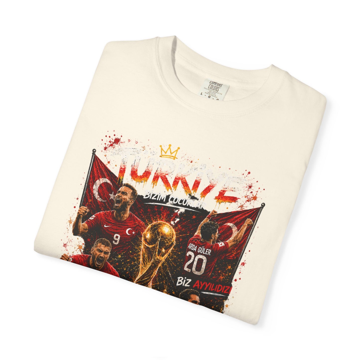 Turkey Football Champions T-Shirt | World Cup Trophy, Players, Turkish Flag