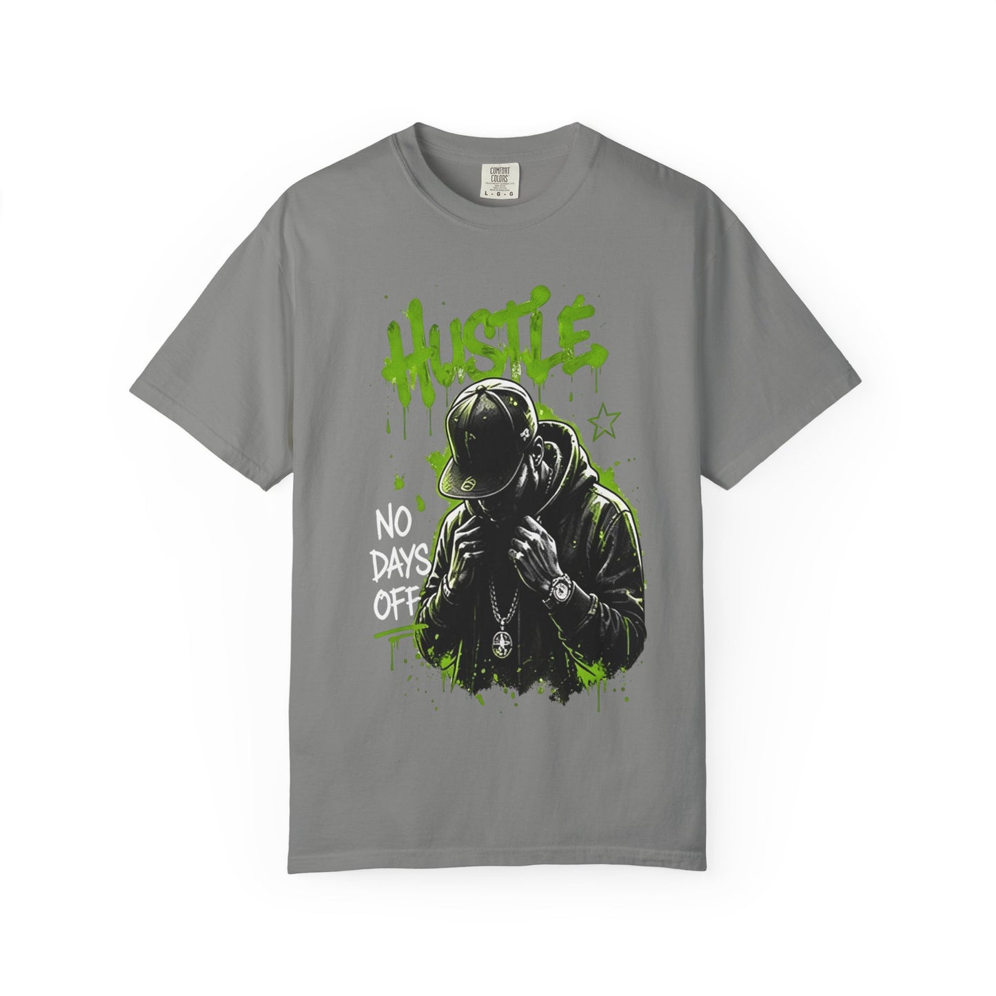 Hustle Graffiti T-Shirt — Urban Rapper Illustration