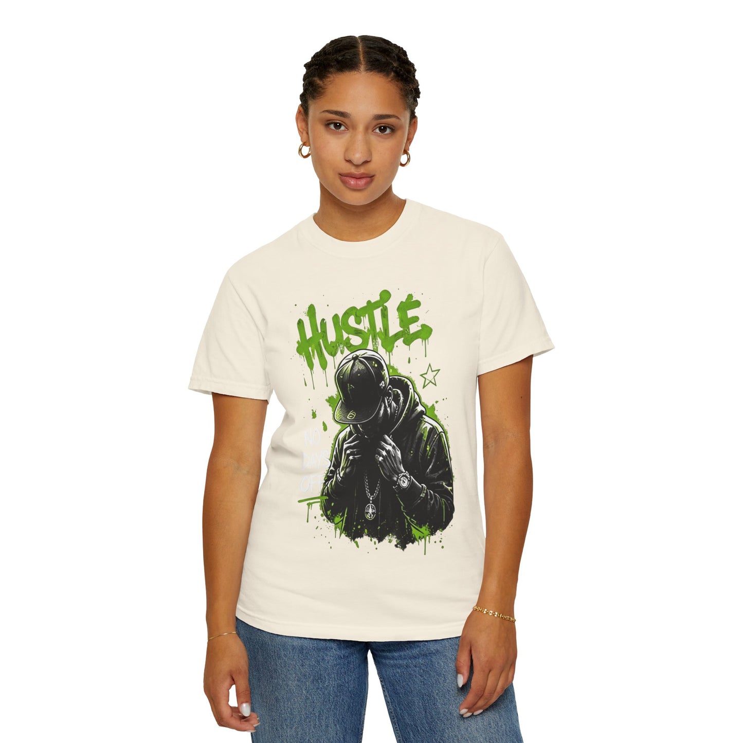 Hustle Graffiti T-Shirt — Urban Rapper Illustration