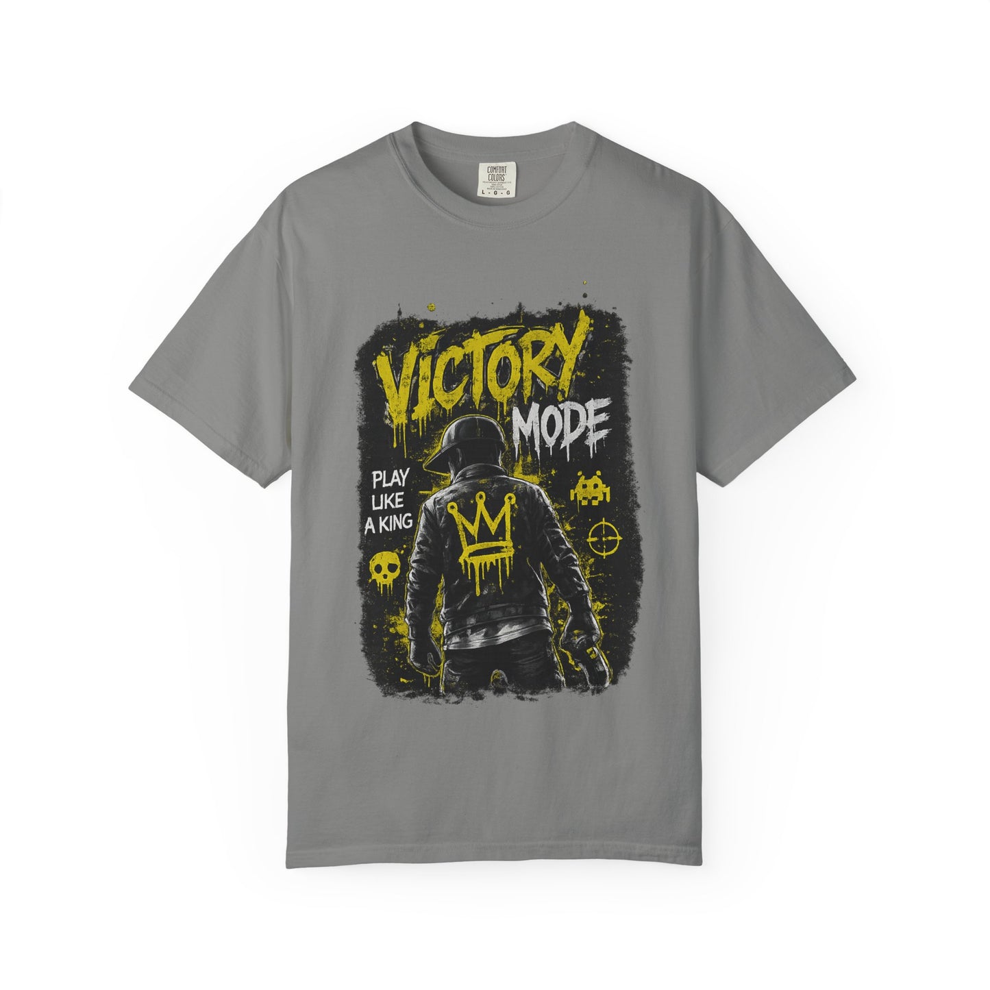Victory Mode T-Shirt — 'Play Like a King' Graphic Tee for Gamers