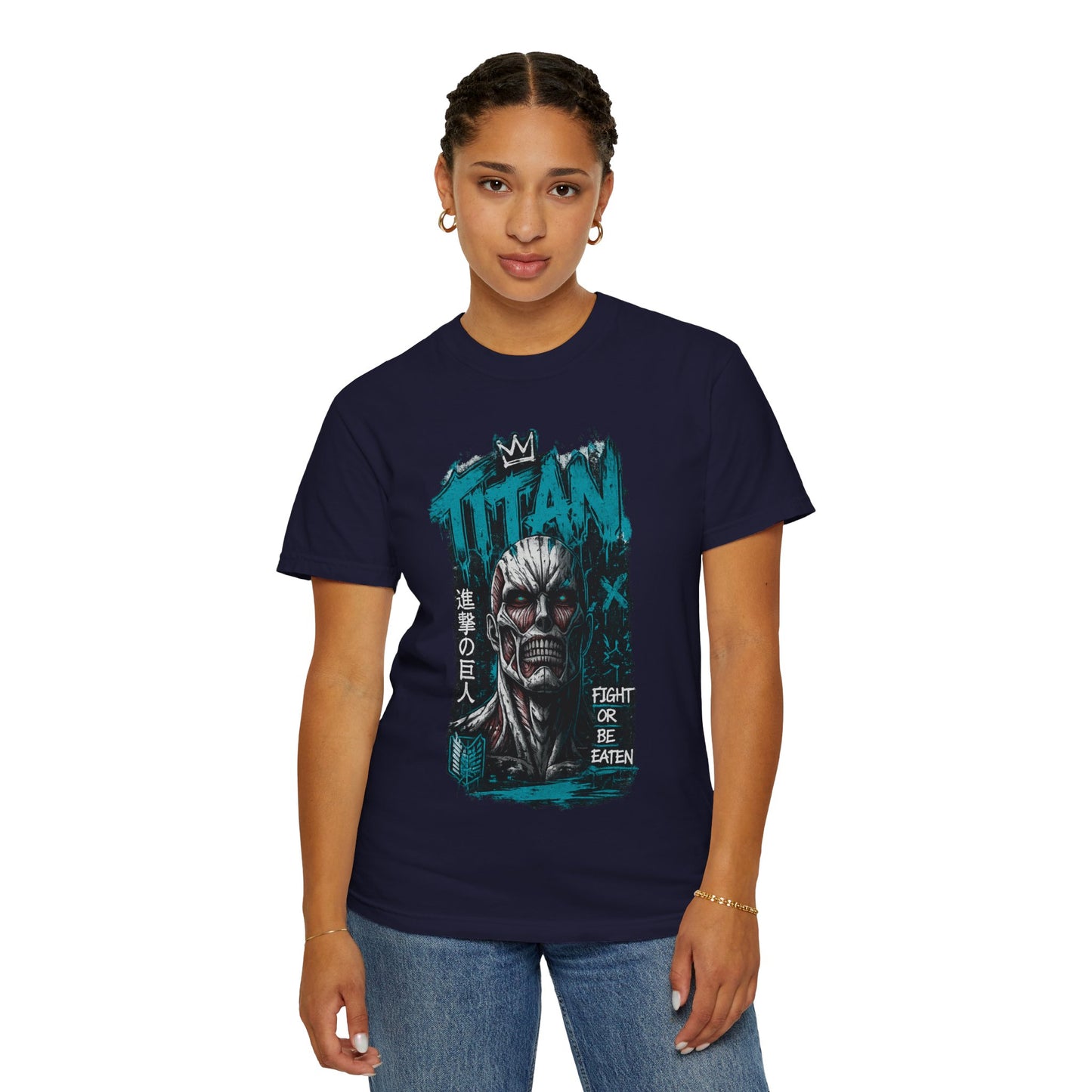 Titan Graphic T-Shirt — 'Fight or Be Eaten' Anime Tee