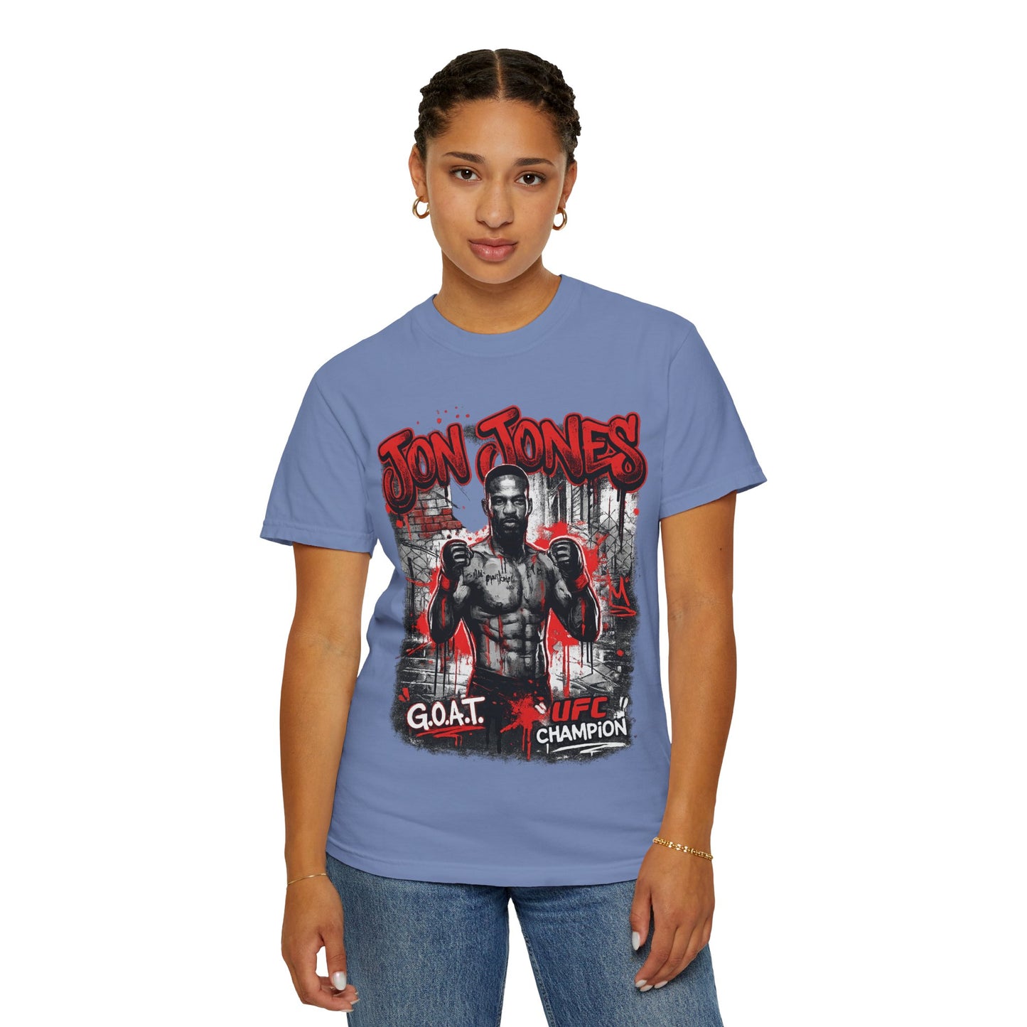 Boxing Champion Graphic T-Shirt — 'G.O.A.T. UFC Champion' Streetwear Tee