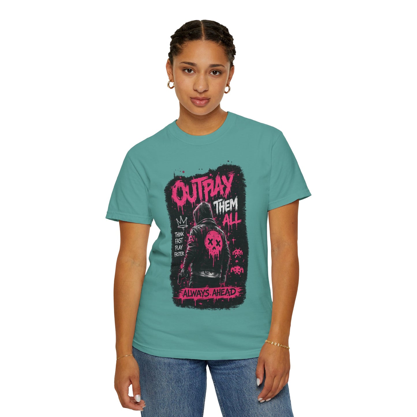 Outplay Them All Graphic T-Shirt — 'Always Ahead' Streetwear Tee
