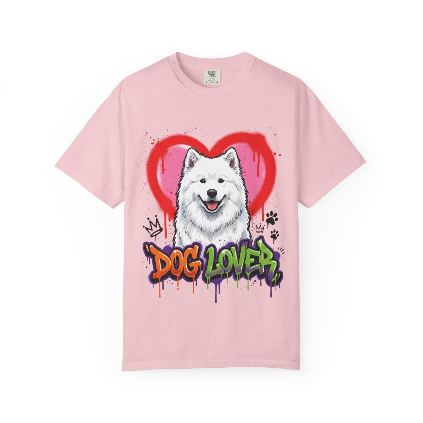 Dog Lover T-Shirt — Cute Samoyed Heart Graphic Tee