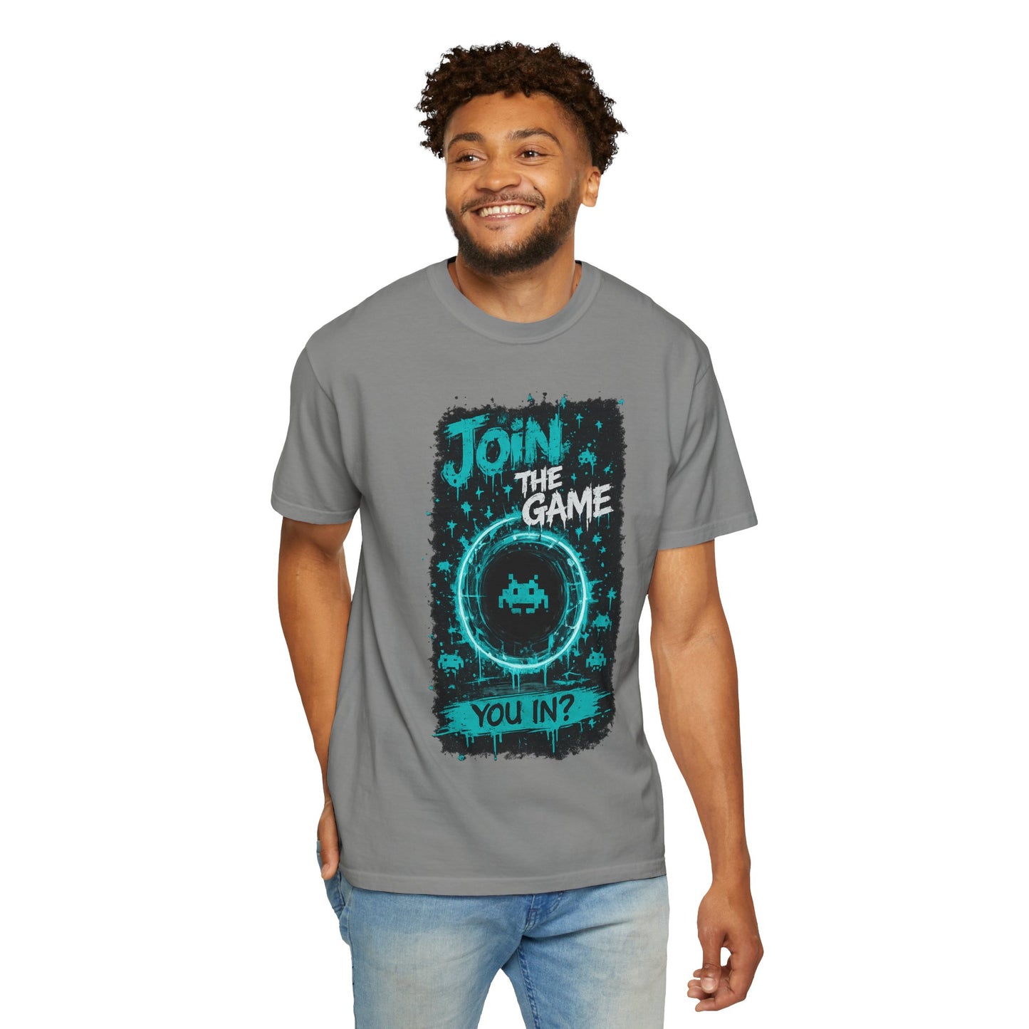 Join The Game Retro Arcade T-Shirt — 'You In?' Gamer Graphic Tee
