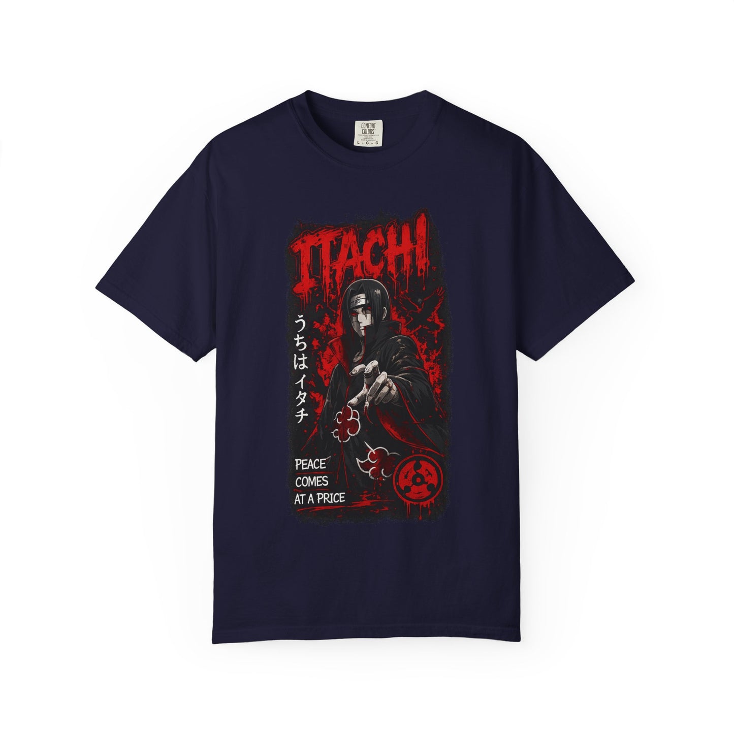 Itachi Graphic T-Shirt — Anime Villain Illustration "Peace Comes at a Price"