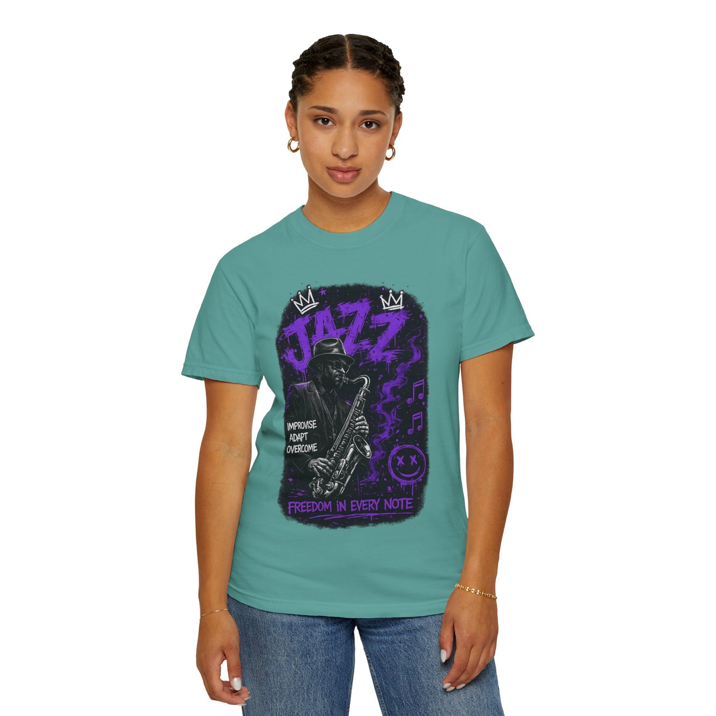 Jazz Saxophone T-Shirt — "Freedom in Every Note" Music Graphic Tee