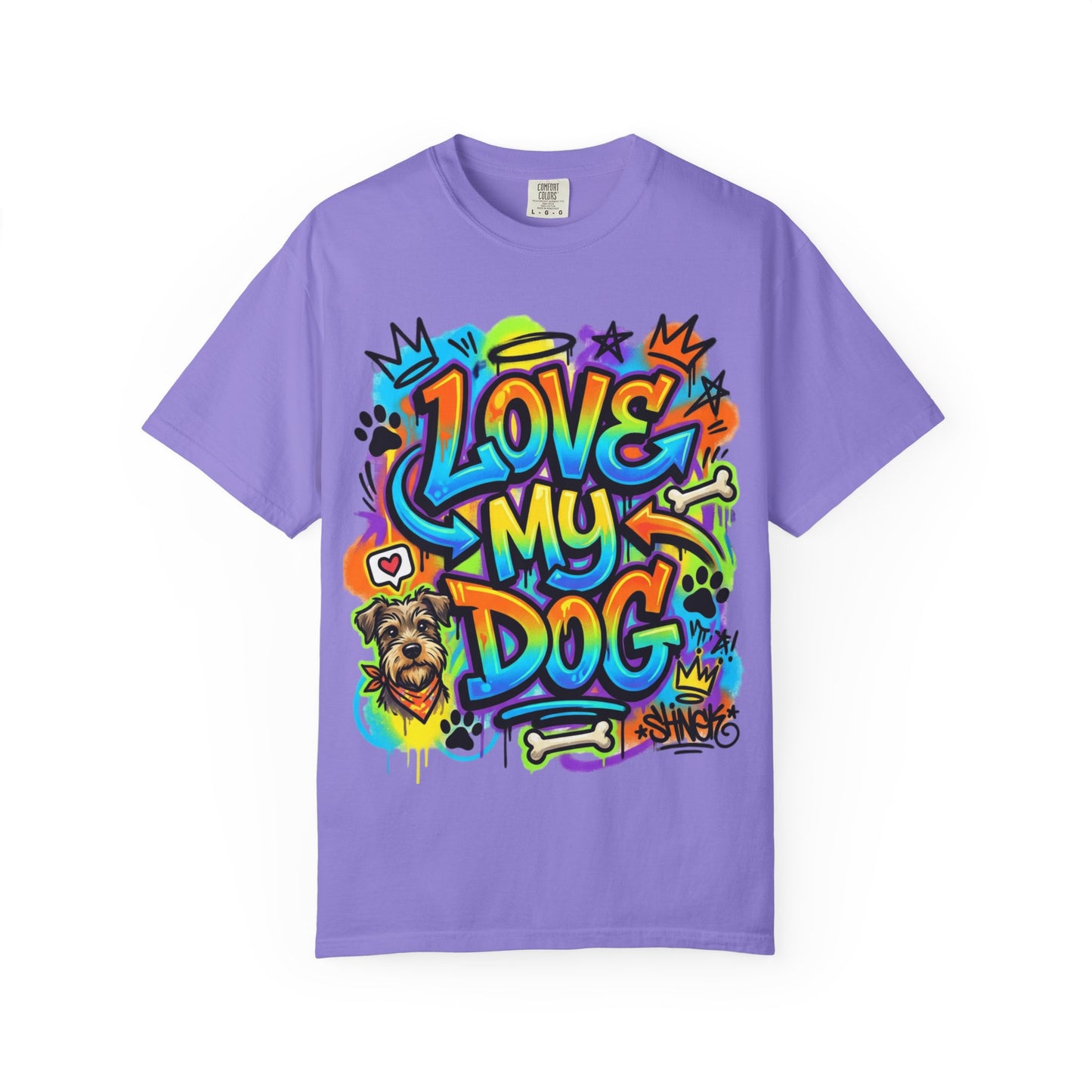 Love My Dog Graffiti T-Shirt