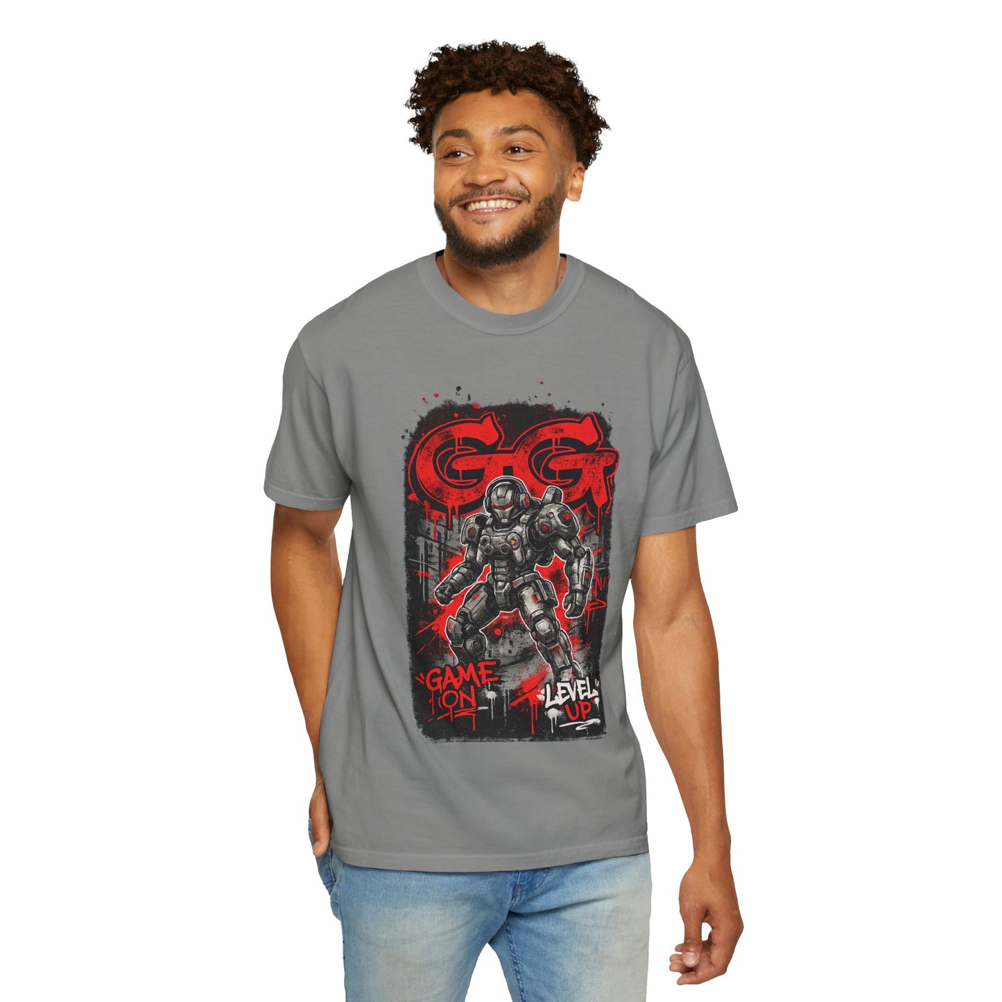 GG Game On Level Up Tee — Gamer Graphic T-Shirt