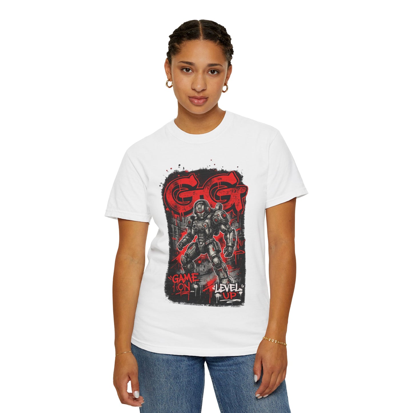 GG Game On Level Up Tee — Gamer Graphic T-Shirt