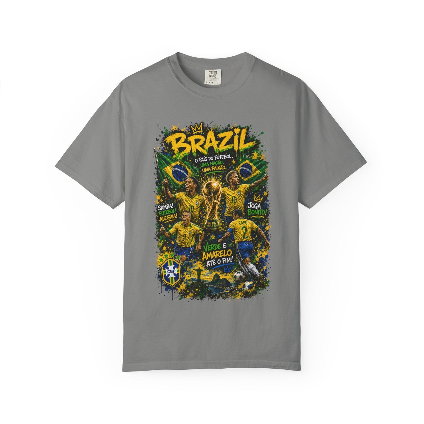 Brazil Football Players T-shirt | Brazilian Soccer Graphic Tee
