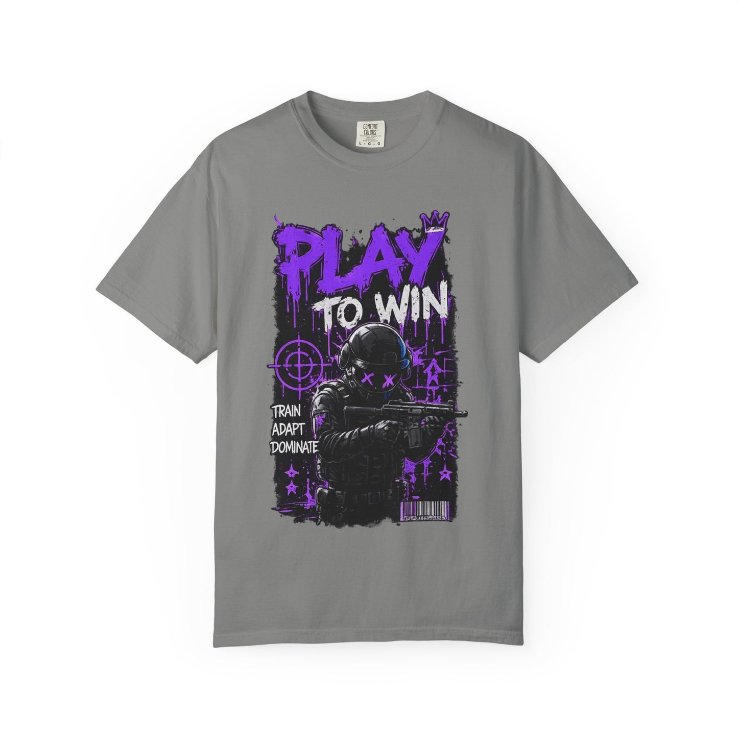 Play to Win Graphic T-Shirt — Gamer Tactical Design