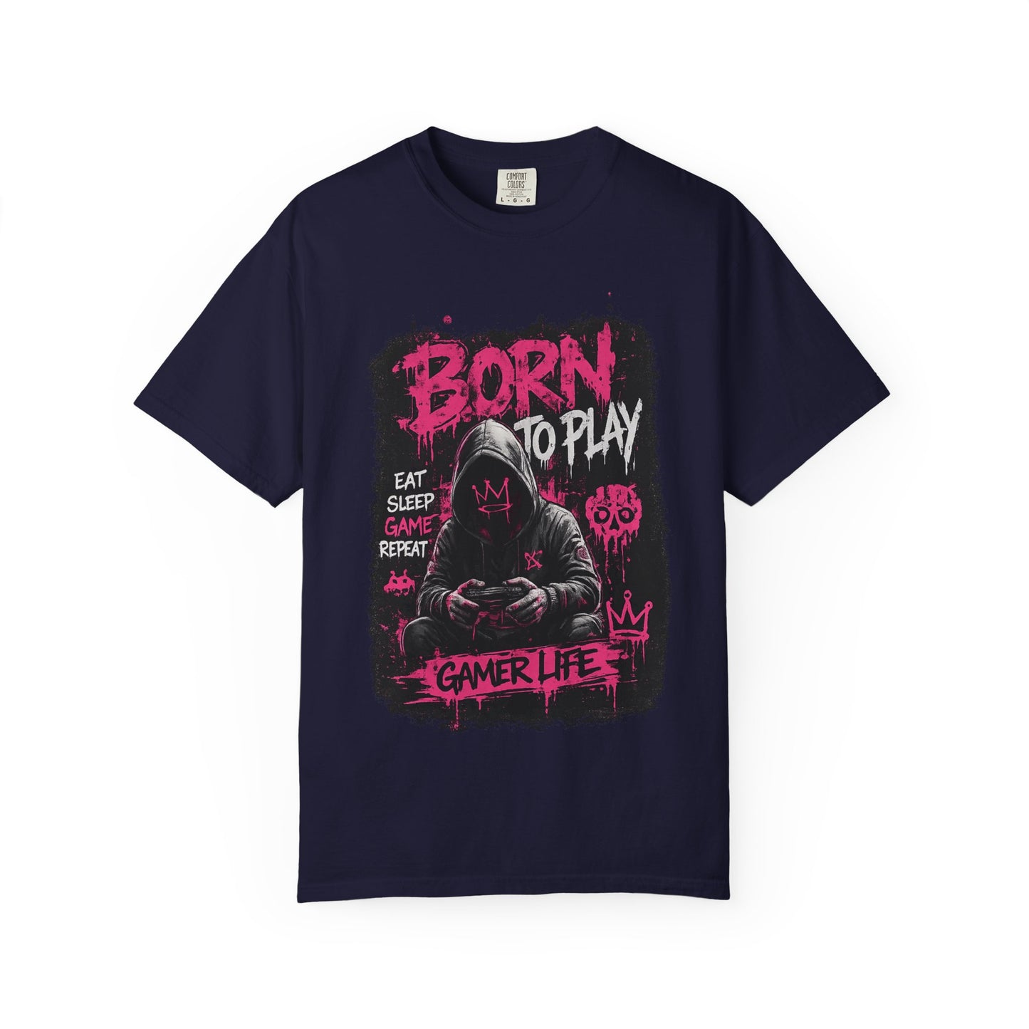 Gamer Life T-Shirt — "Born to Play" Hooded Player Graphic Tee