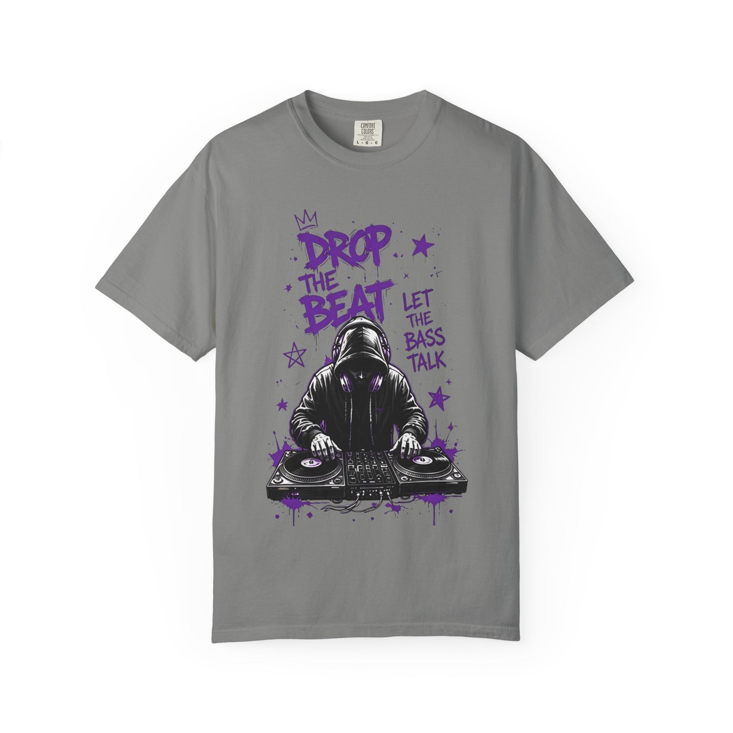 Drop the Beat DJ T-Shirt — "Let the Bass Talk" Graphic Tee