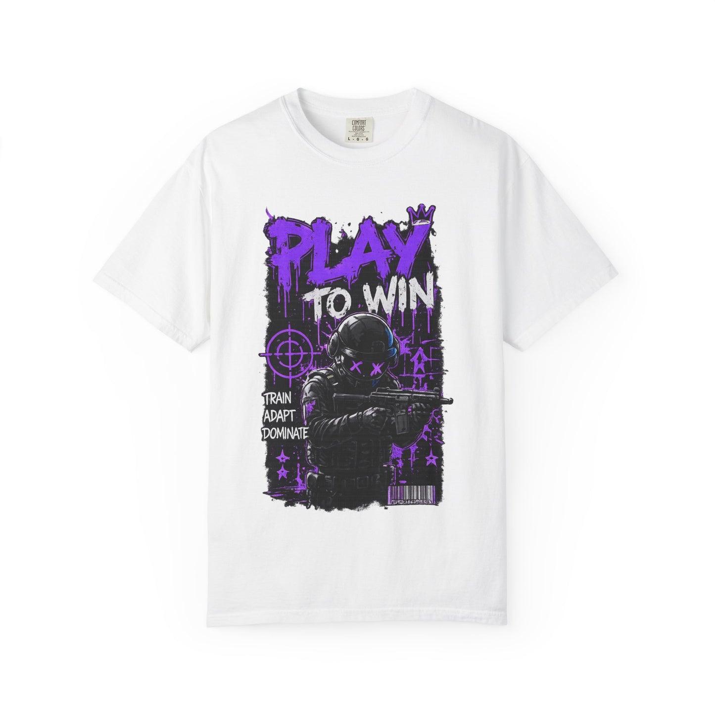 Play to Win Graphic T-Shirt — Gamer Tactical Design