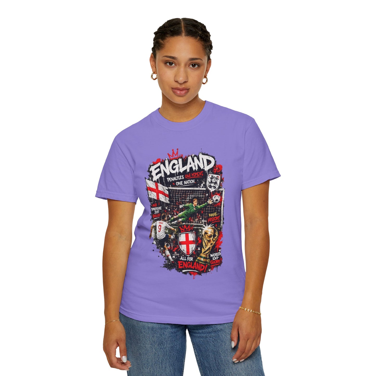 England Football Collage T-shirt | St George Cross, Soccer Icons