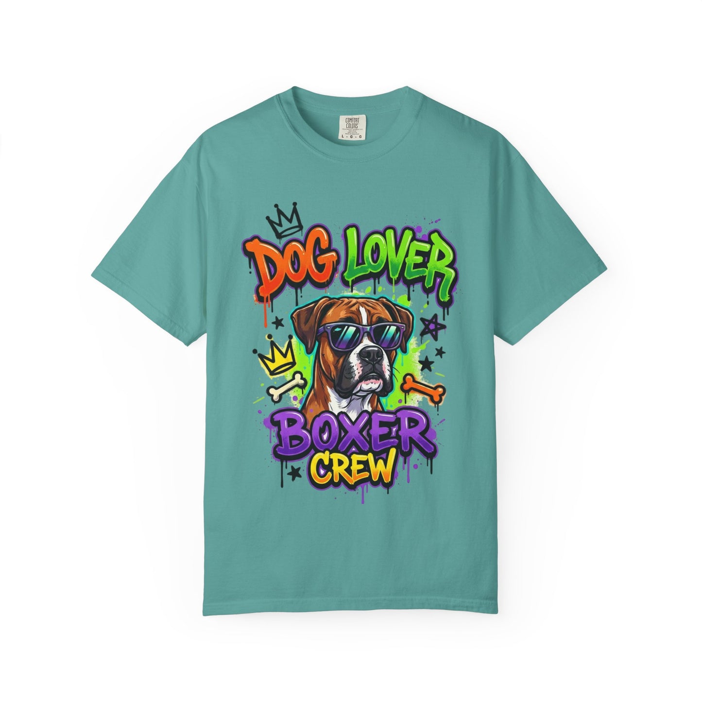 Boxer Crew Dog Lover T-Shirt — Graphic Dog Owner Tee