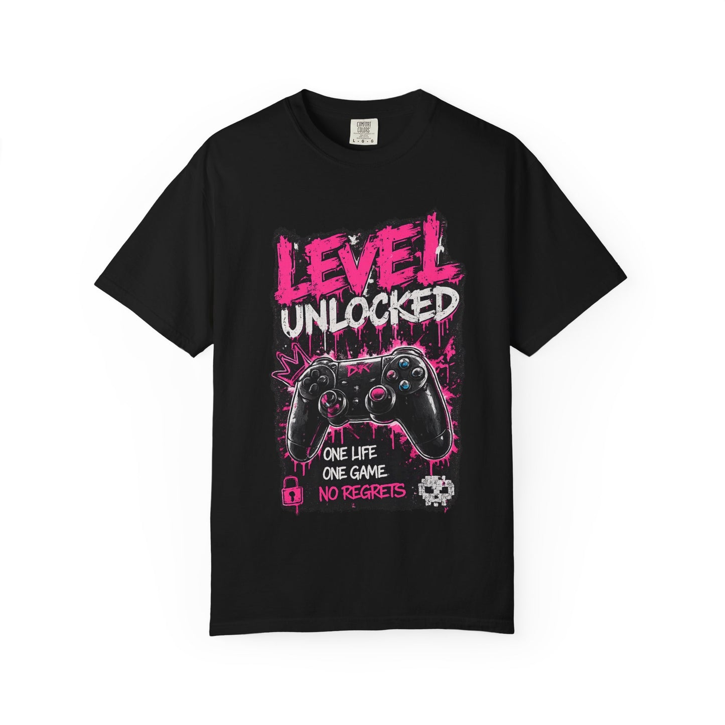 Level Unlocked Gamer T-Shirt — "One Life, One Game" Graphic Tee