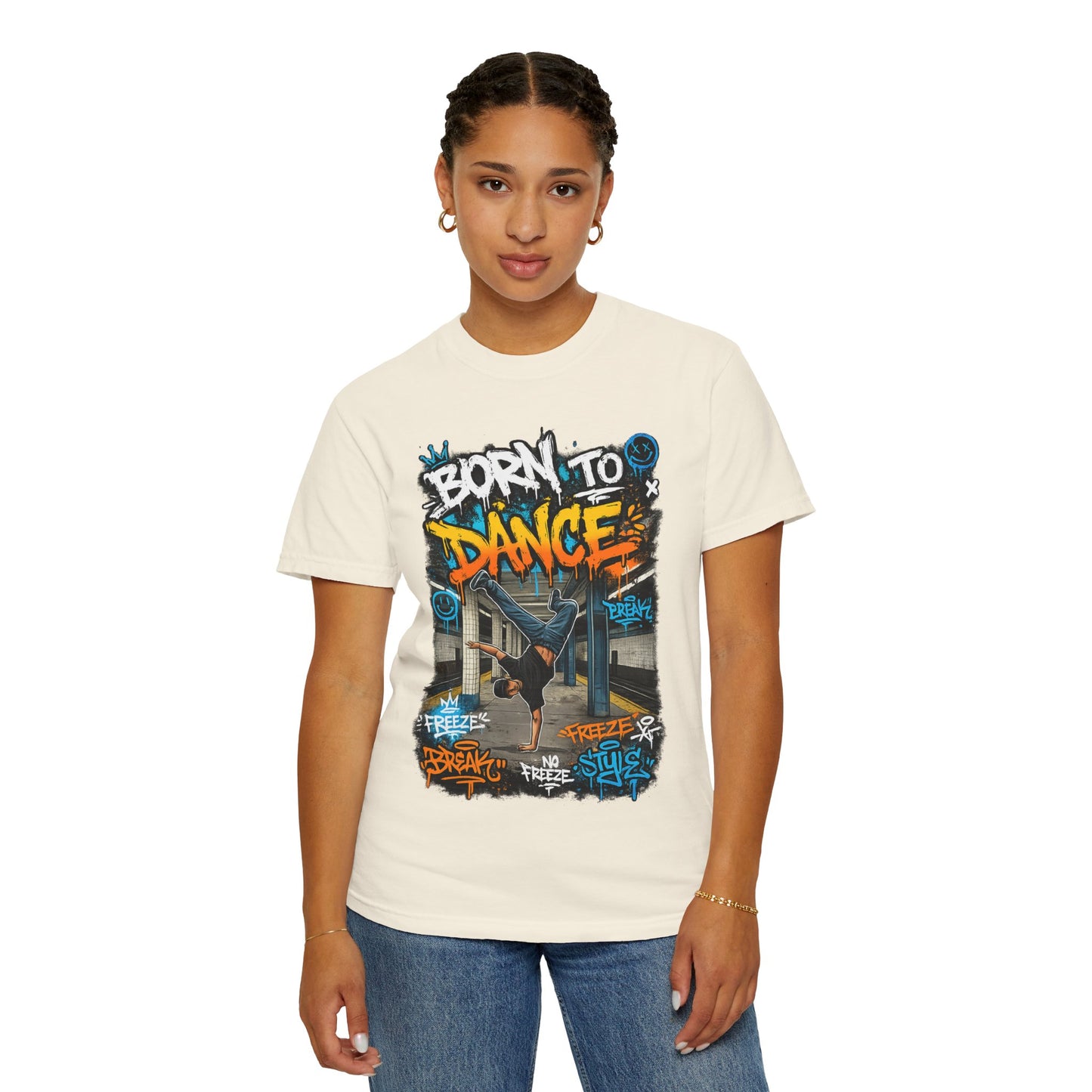 Born to Dance graffiti breakdance shirt | T-Shirt