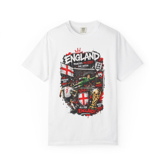 England Football Collage T-shirt | St George Cross, Soccer Icons