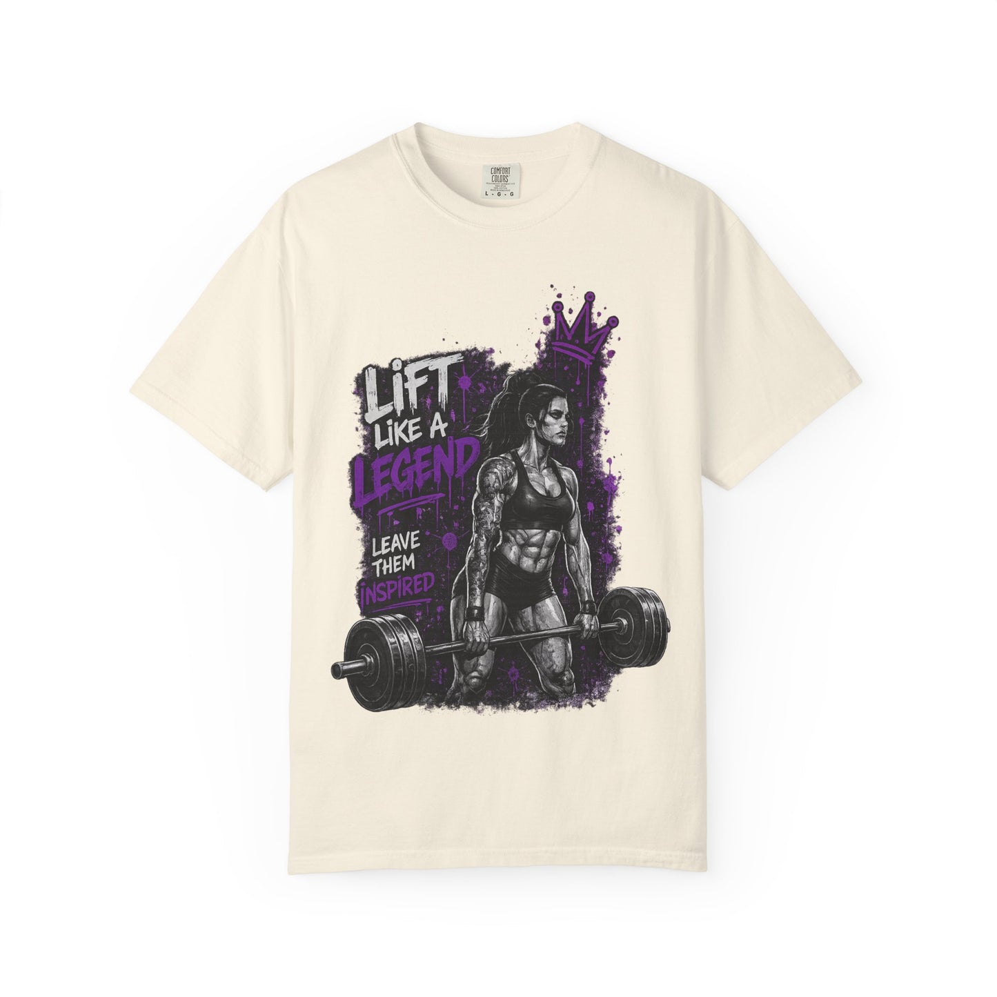 Lift Like a Legend Weightlifting T-Shirt — Female Power Deadlift Gym Tee
