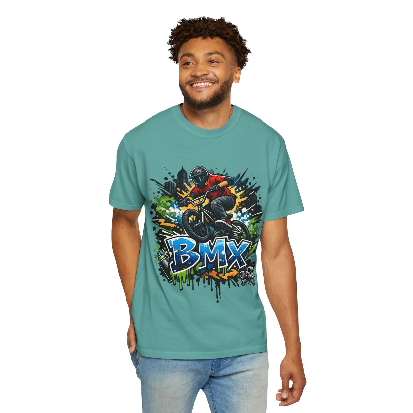 BMX Graffiti Rider T-Shirt — Extreme BMX Bike Tee