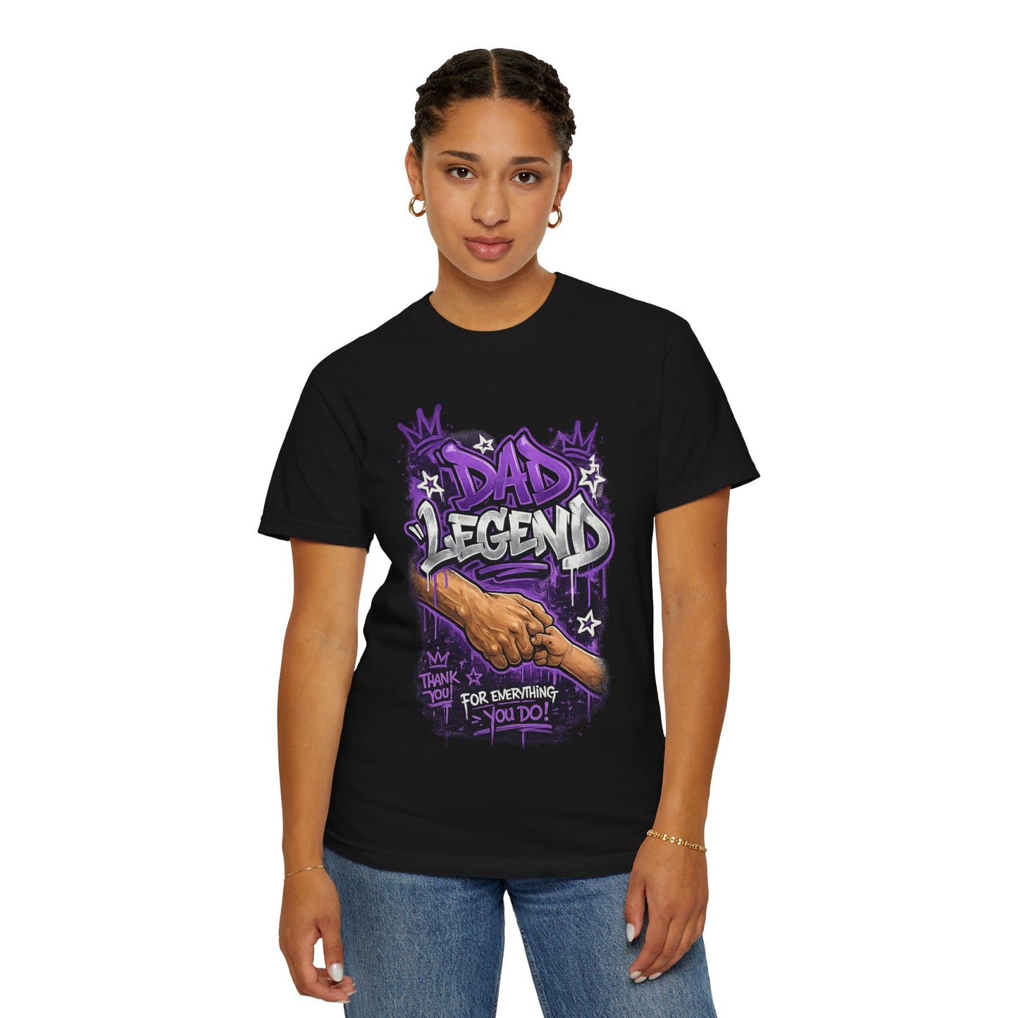 Dad Legend graffiti hands illustration T-Shirt | Thank You For Everything design