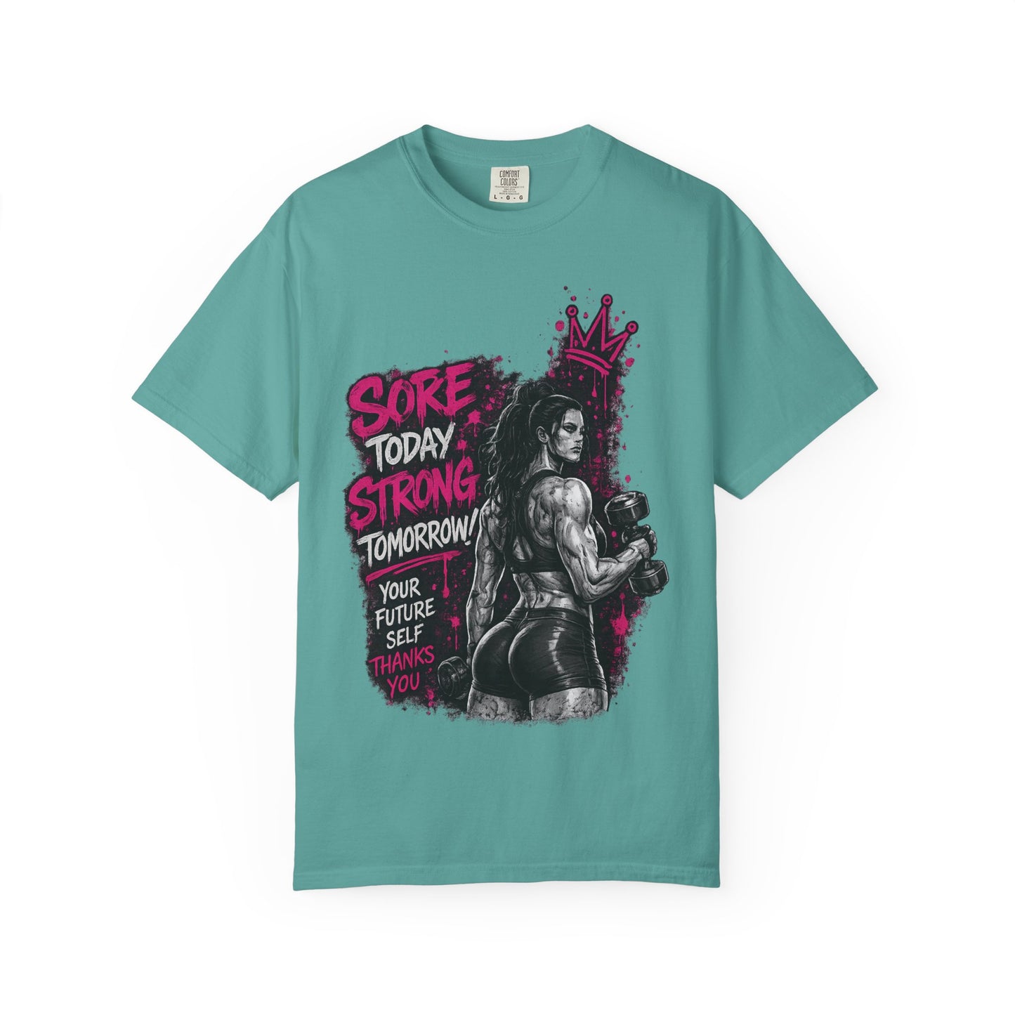 Motivational Boxing T-Shirt — "Sore Today, Strong Tomorrow" Gym Tee
