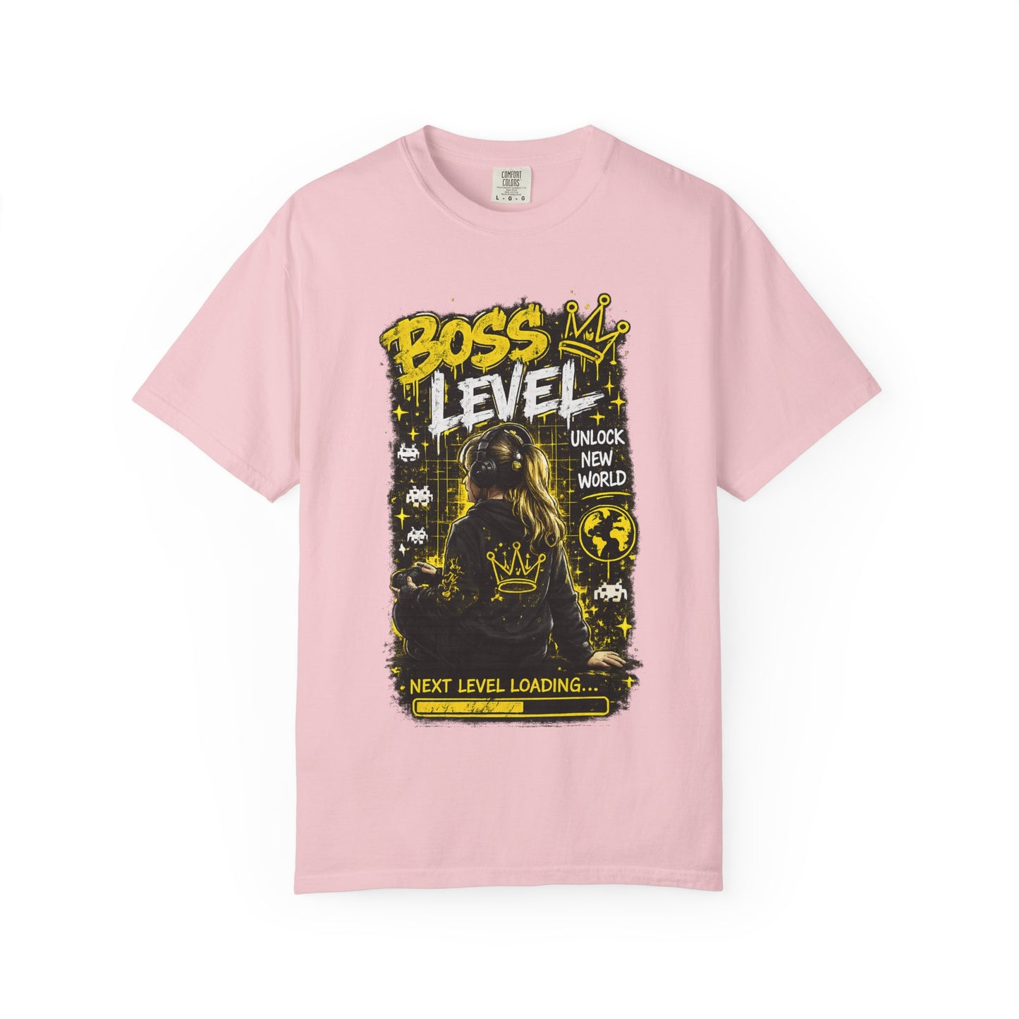 Boss Level T-Shirt — "Boss Level: Next Level Loading" Graphic Tee for Gamers & Leaders