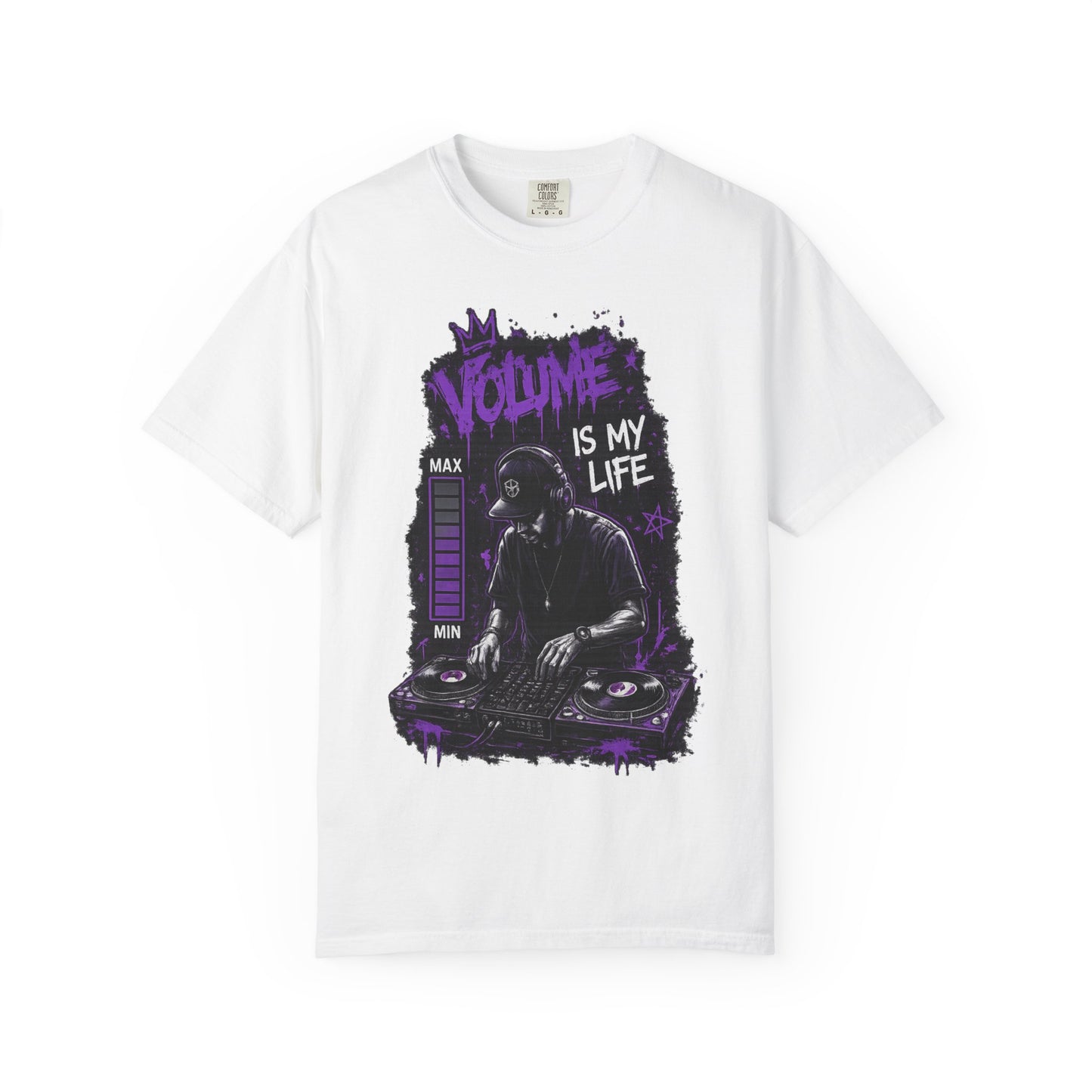 Volume Is My Life DJ T‑Shirt — Graphic Turntable Tee for Music Lovers