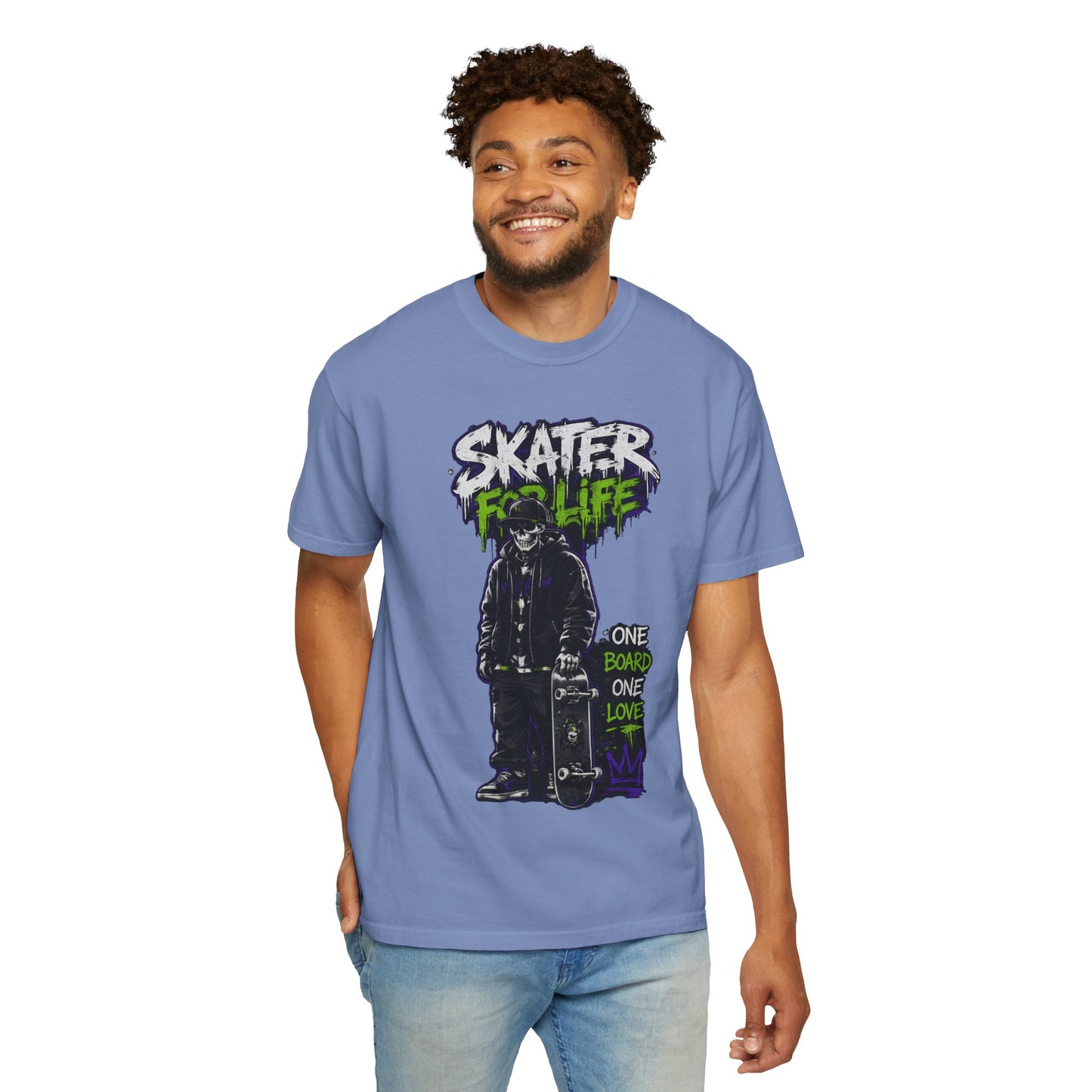 Skater for Life T-Shirt — One Board One Love Skateboard Graphic Tee