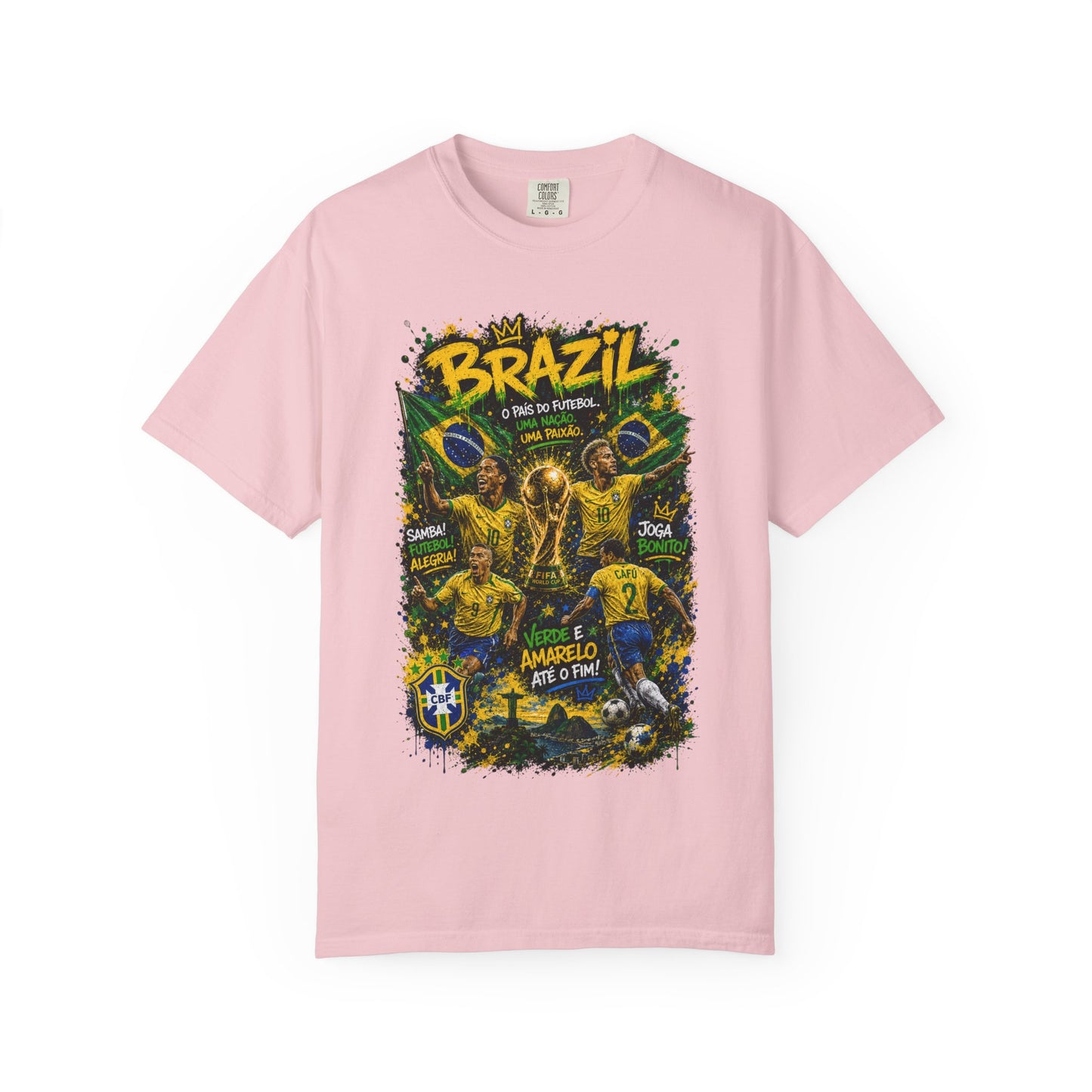 Brazil Football Players T-shirt | Brazilian Soccer Graphic Tee